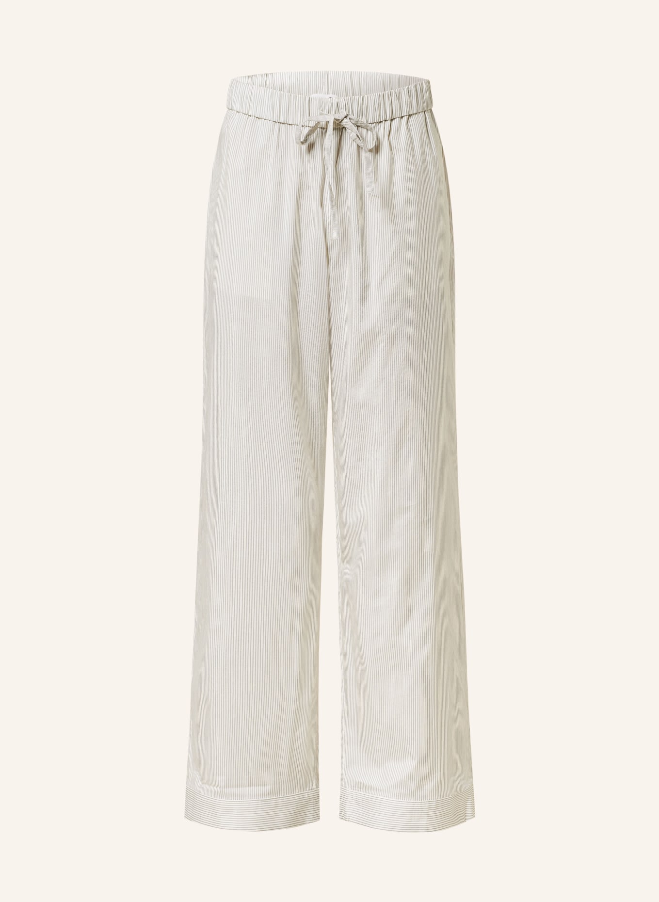 COS Wide leg trousers made of silk, Color: GRAY/ LIGHT GRAY (Image 1)