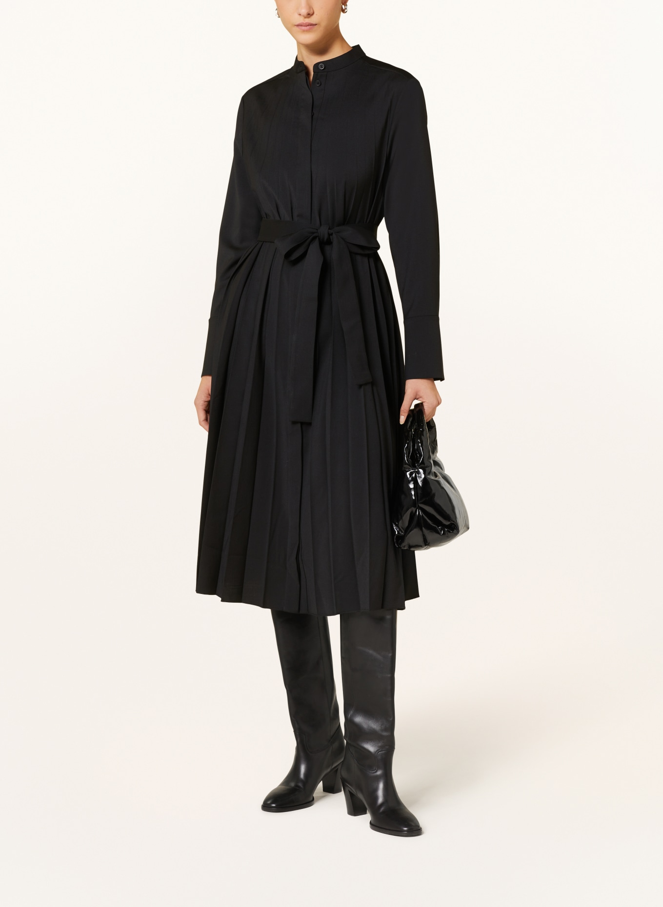 COS Pleated dress, Color: BLACK (Image 2)