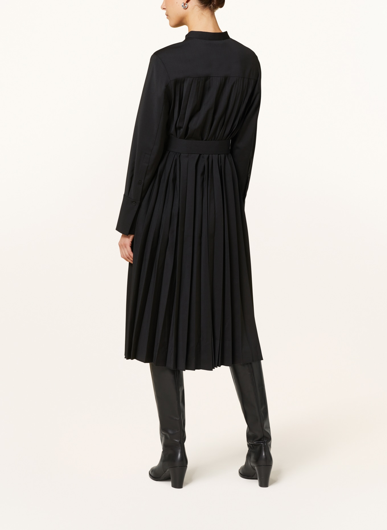 COS Pleated dress, Color: BLACK (Image 3)