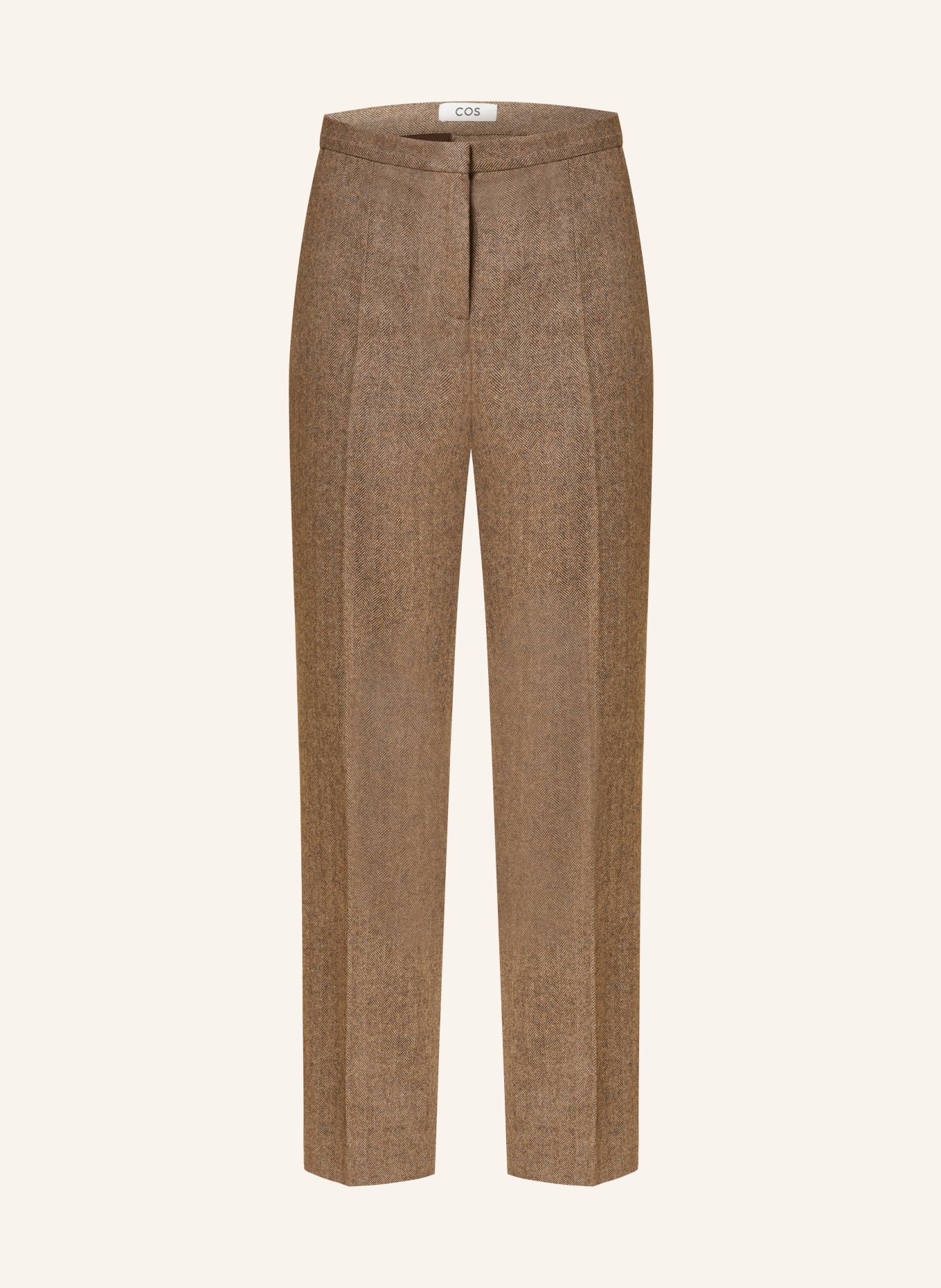 COS Wide leg trousers, Color: CAMEL/ ECRU/ DARK BROWN (Image 1)