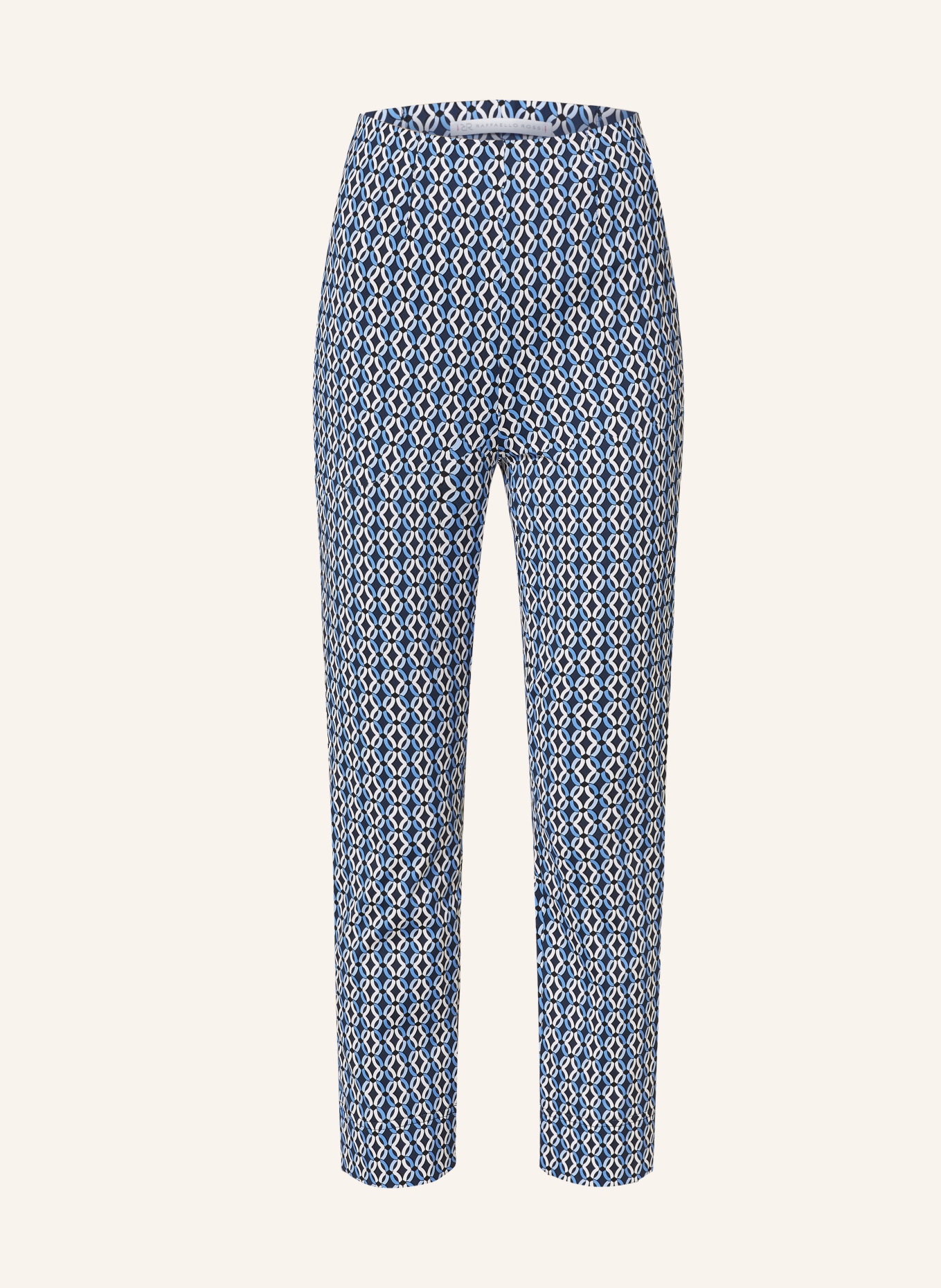 RAFFAELLO ROSSI 7/8 trousers PENNY, Color: DARK BLUE/ WHITE/ LIGHT BLUE (Image 1)