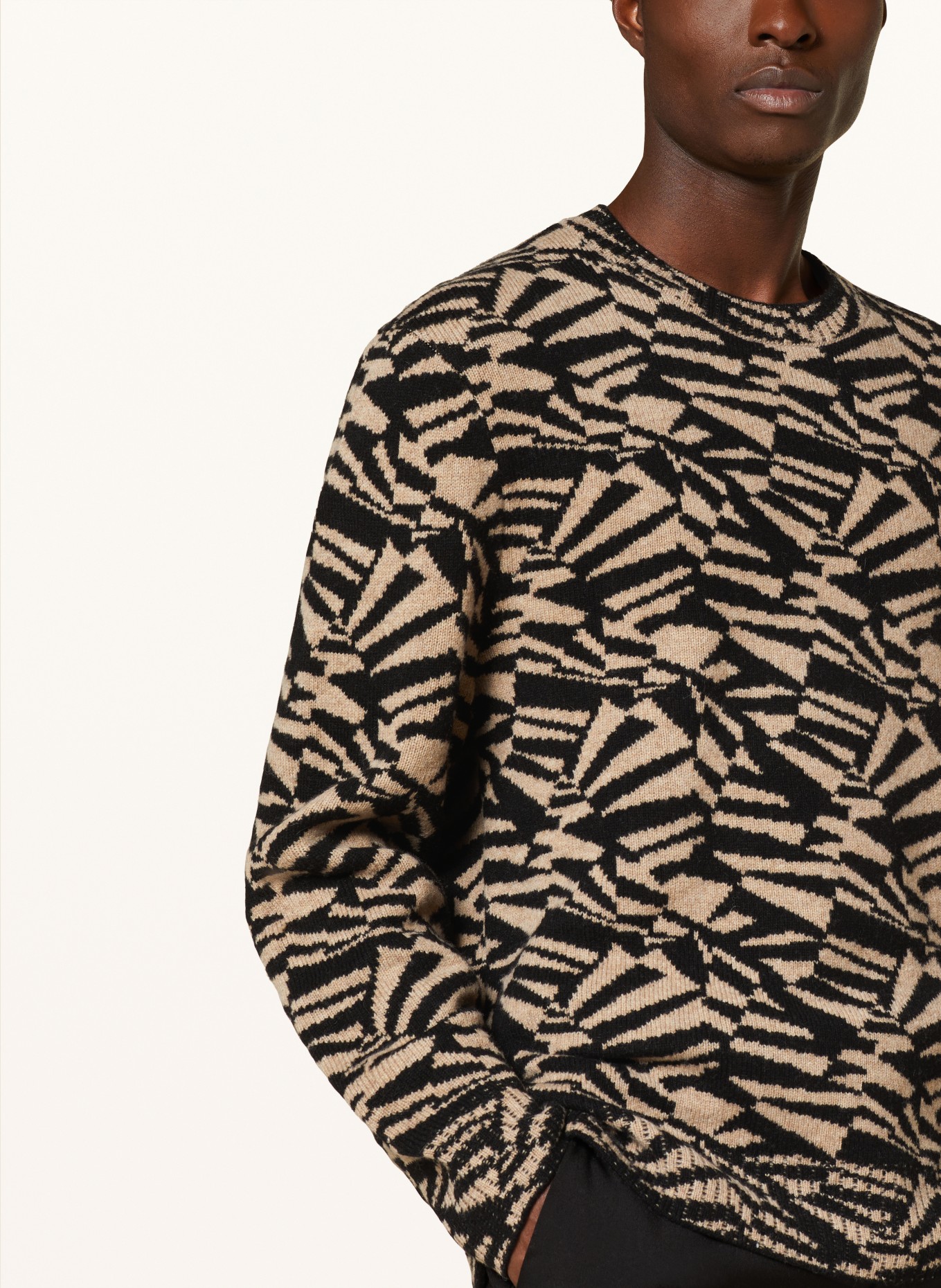 COS Sweater, Color: BEIGE/ BLACK (Image 4)