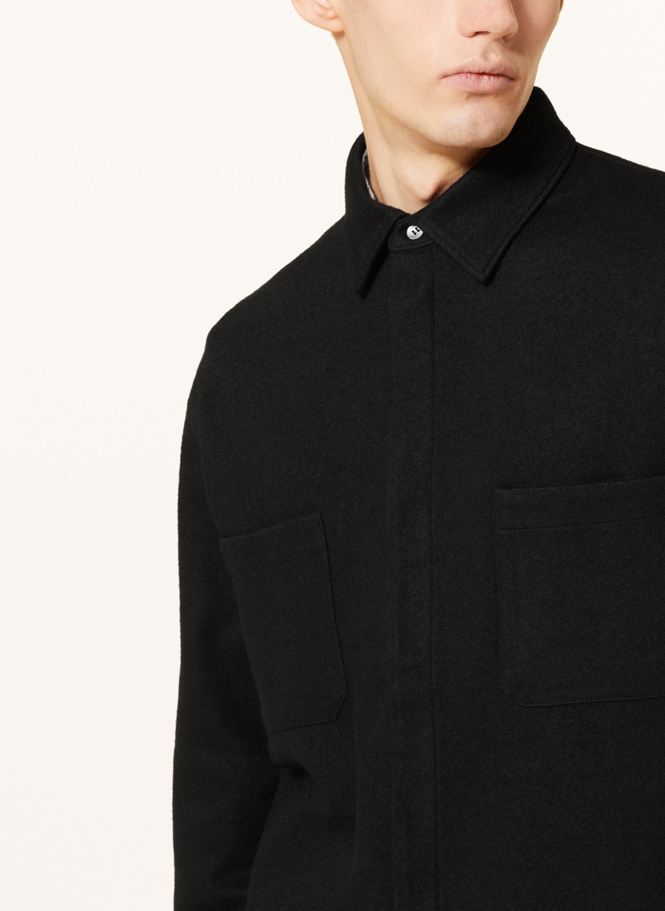 COS Overshirt, Color: BLACK (Image 4)
