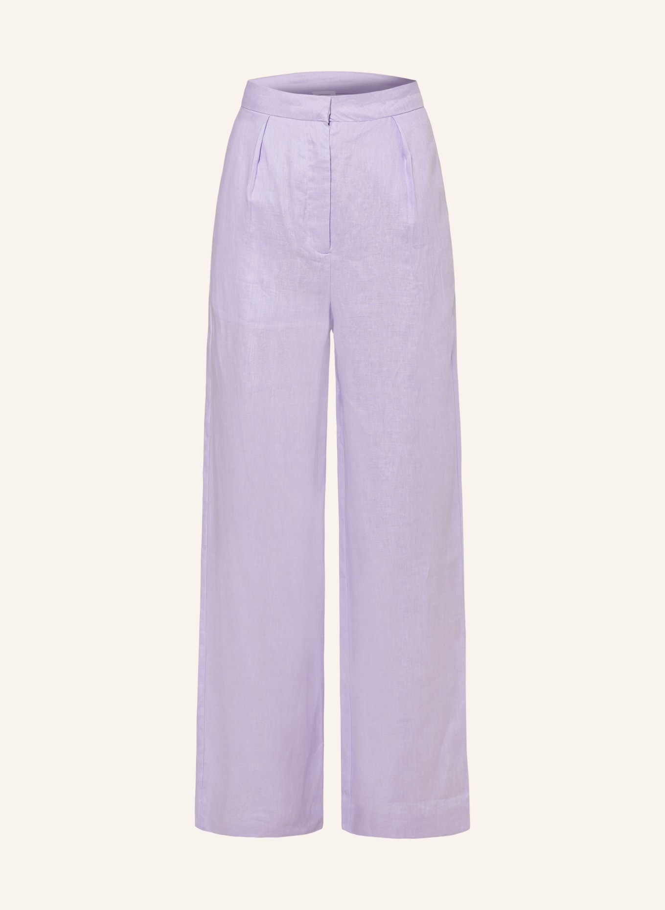 darling harbour Wide leg trousers made of linen, Color: VIOLA (Image 1)