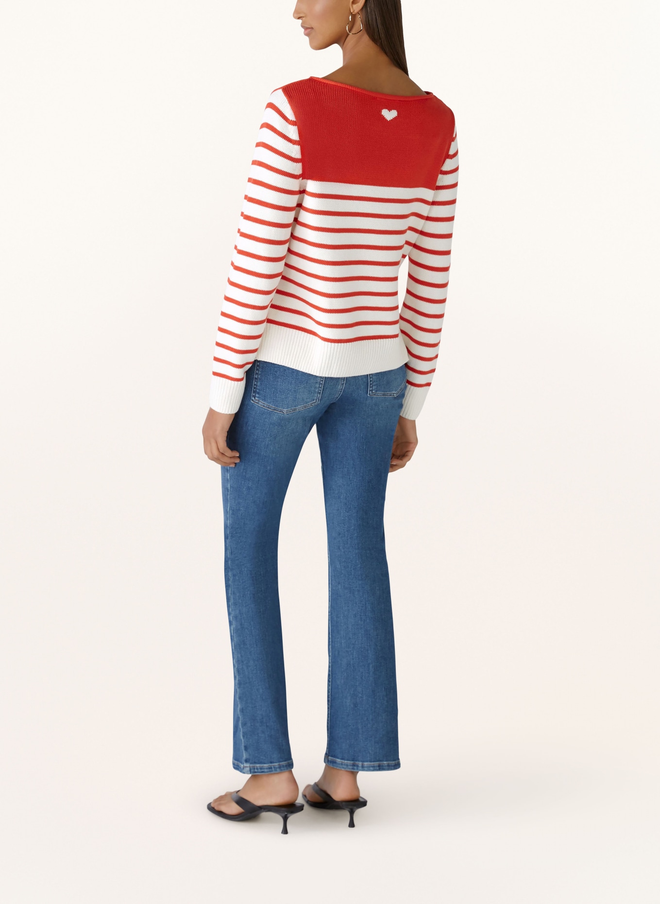 oui Pullover, Farbe: WEISS/ ROT (Bild 3)