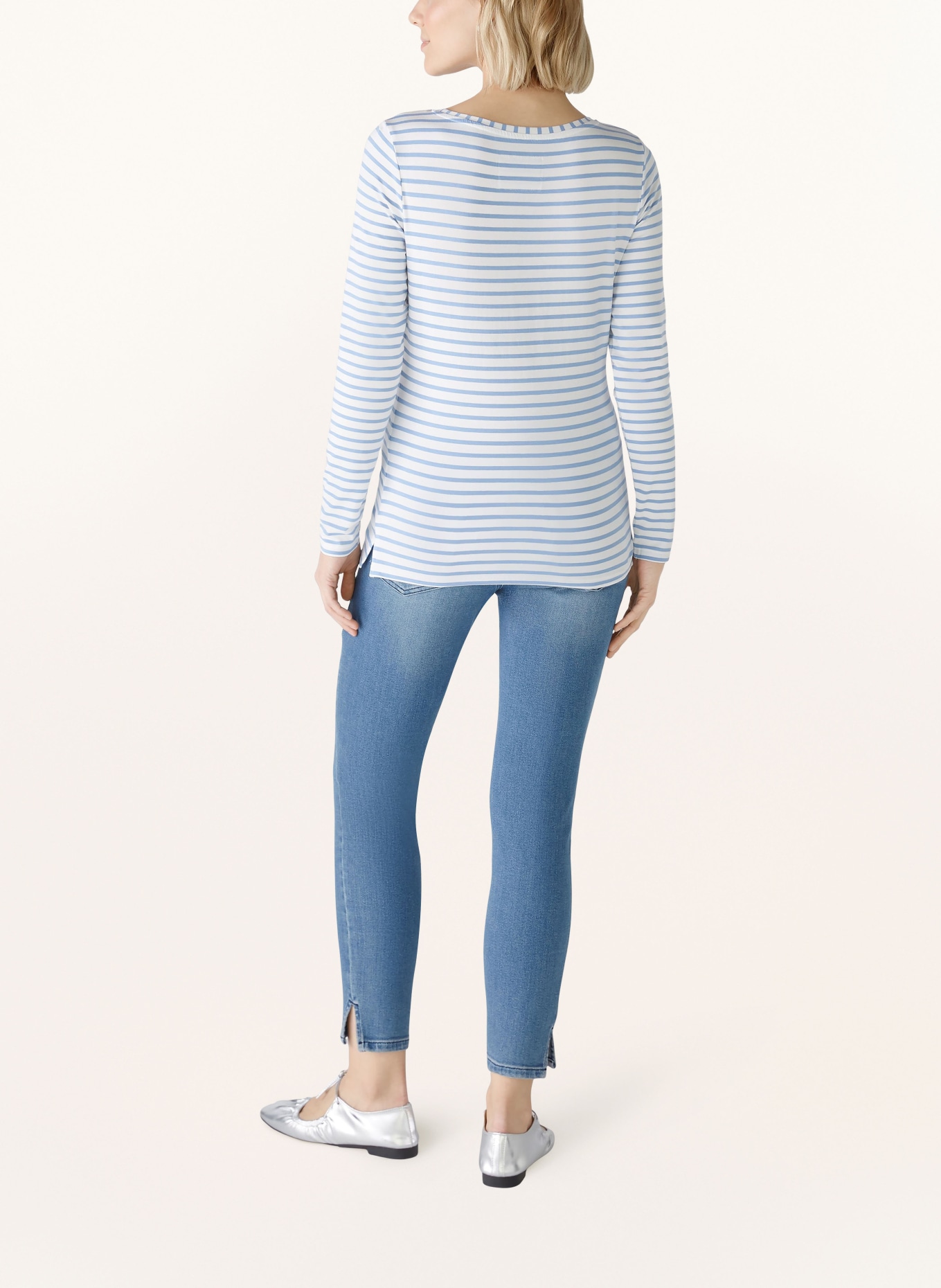 oui Longsleeve: WEISS / BLAU