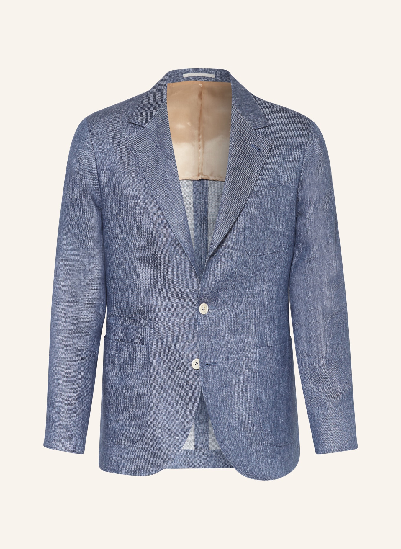 BRUNELLO CUCINELLI Linen blazer slim fit, Color: BLUE (Image 1)