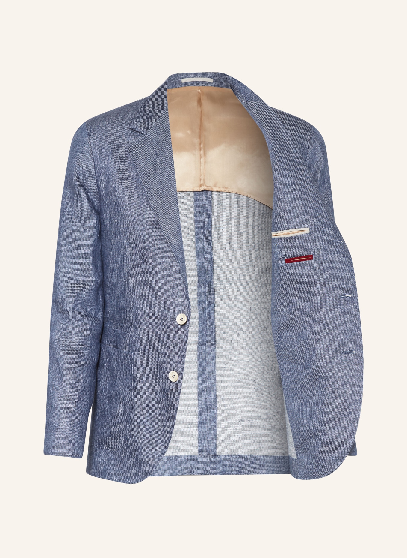 BRUNELLO CUCINELLI Linen blazer slim fit, Color: BLUE (Image 4)