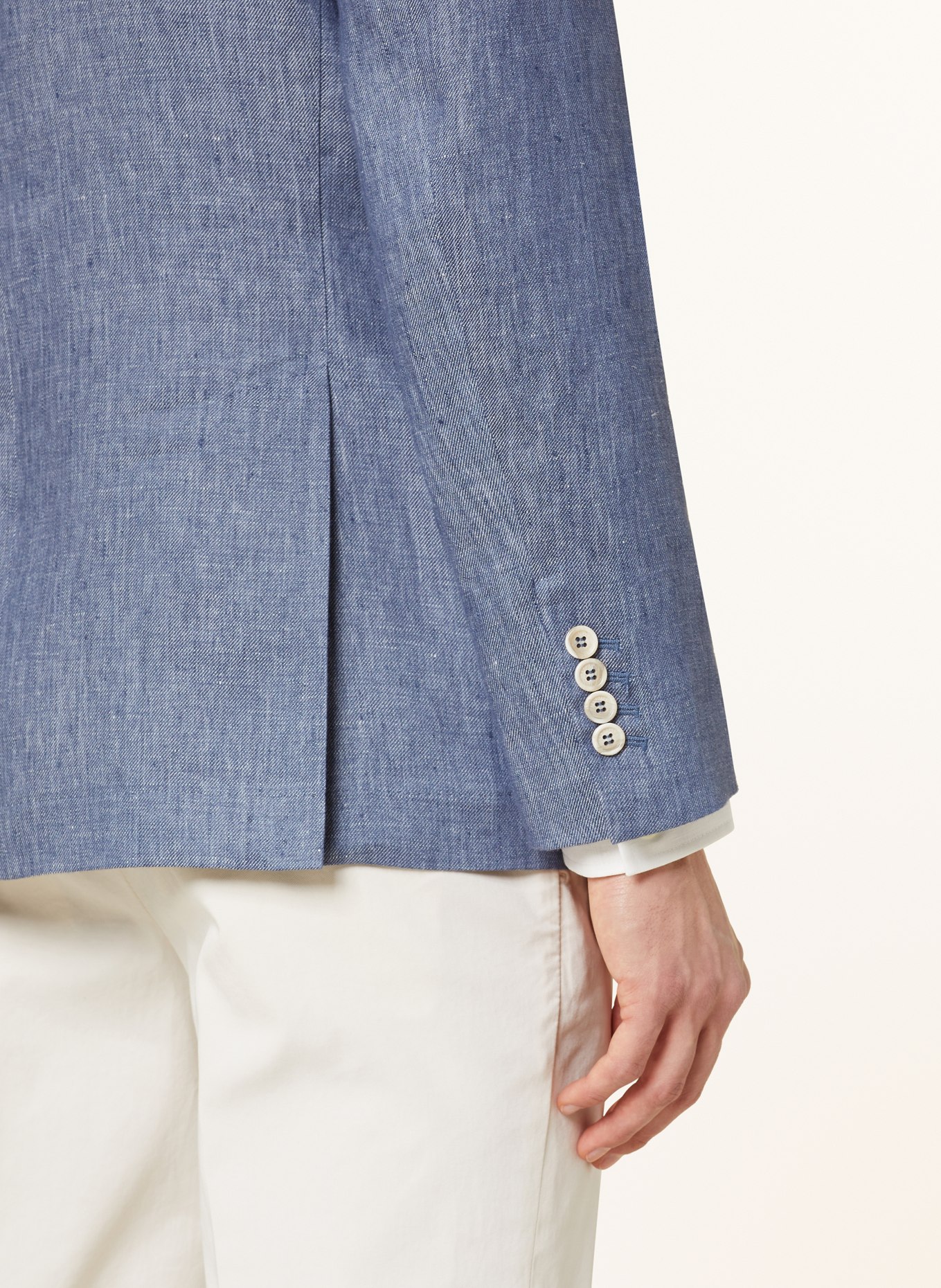 BRUNELLO CUCINELLI Linen blazer slim fit, Color: BLUE (Image 6)