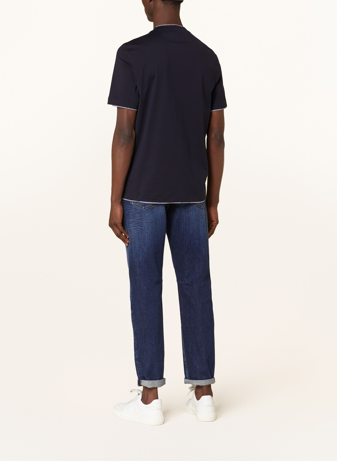 BRUNELLO CUCINELLI T-Shirt: DUNKELBLAU