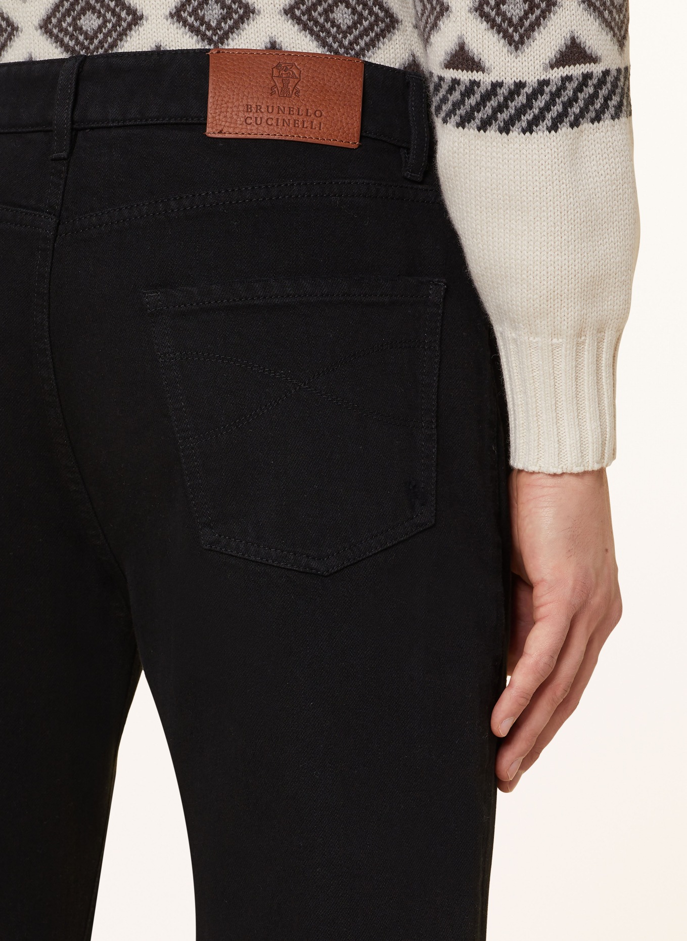 BRUNELLO CUCINELLI Jeans leisure fit, Color: C7351 Black (Image 6)