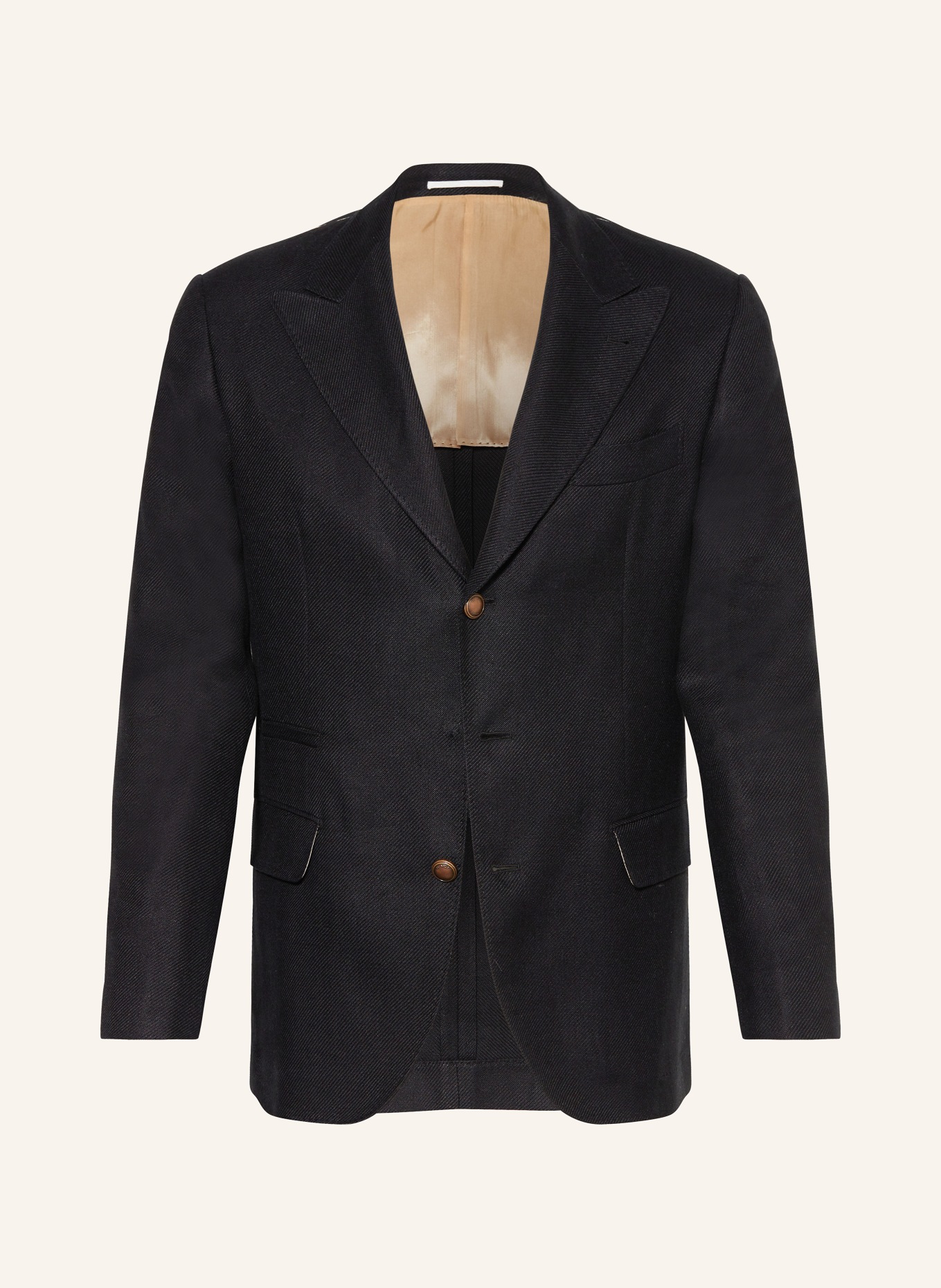 BRUNELLO CUCINELLI Linen jacket extra slim fit, Color: BLACK (Image 1)