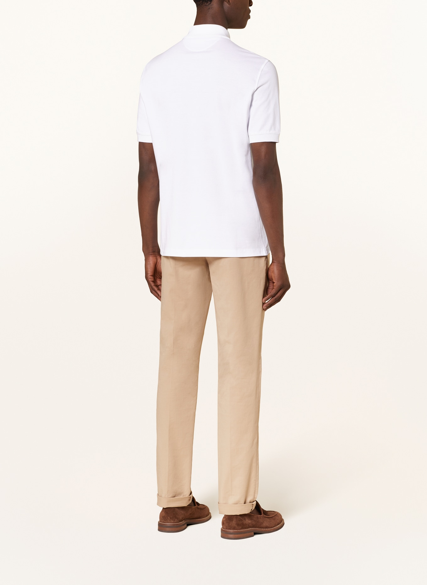 BRUNELLO CUCINELLI Piqué polo shirt, Color: WHITE (Image 3)