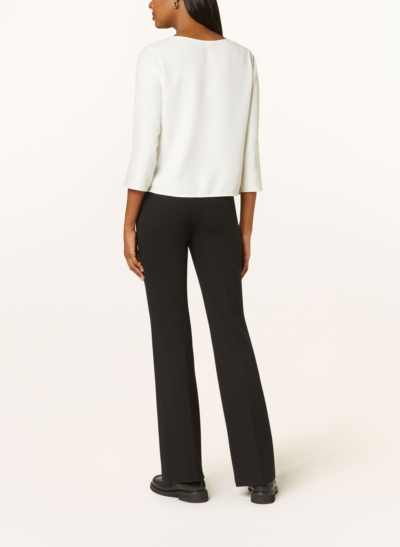 EMPORIO ARMANI Shirt blouse with 3/4 sleeves, Color: ECRU (Image 3)