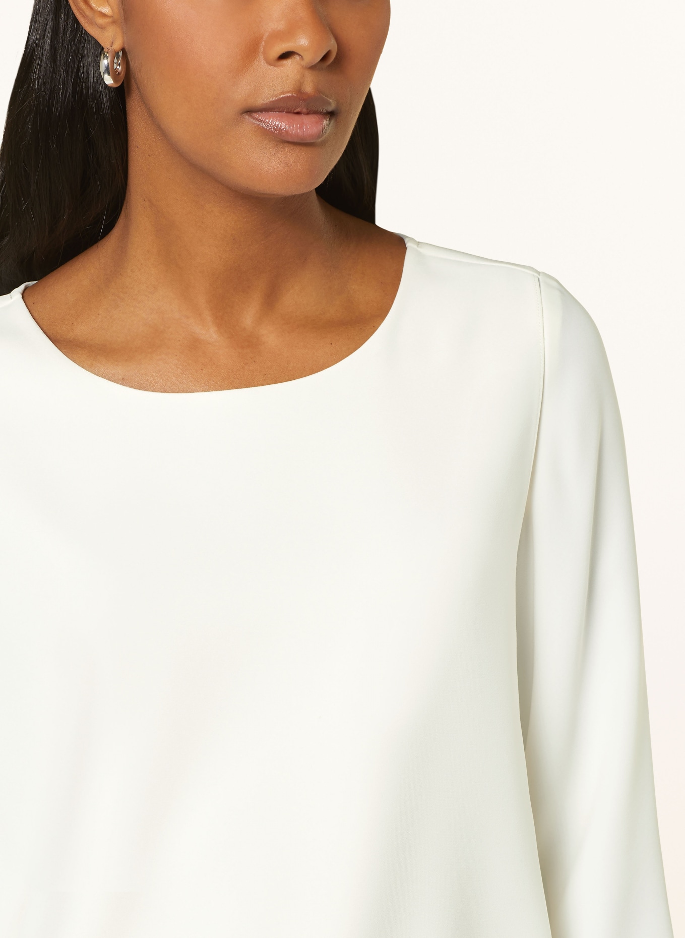 EMPORIO ARMANI Shirt blouse with 3/4 sleeves, Color: ECRU (Image 4)