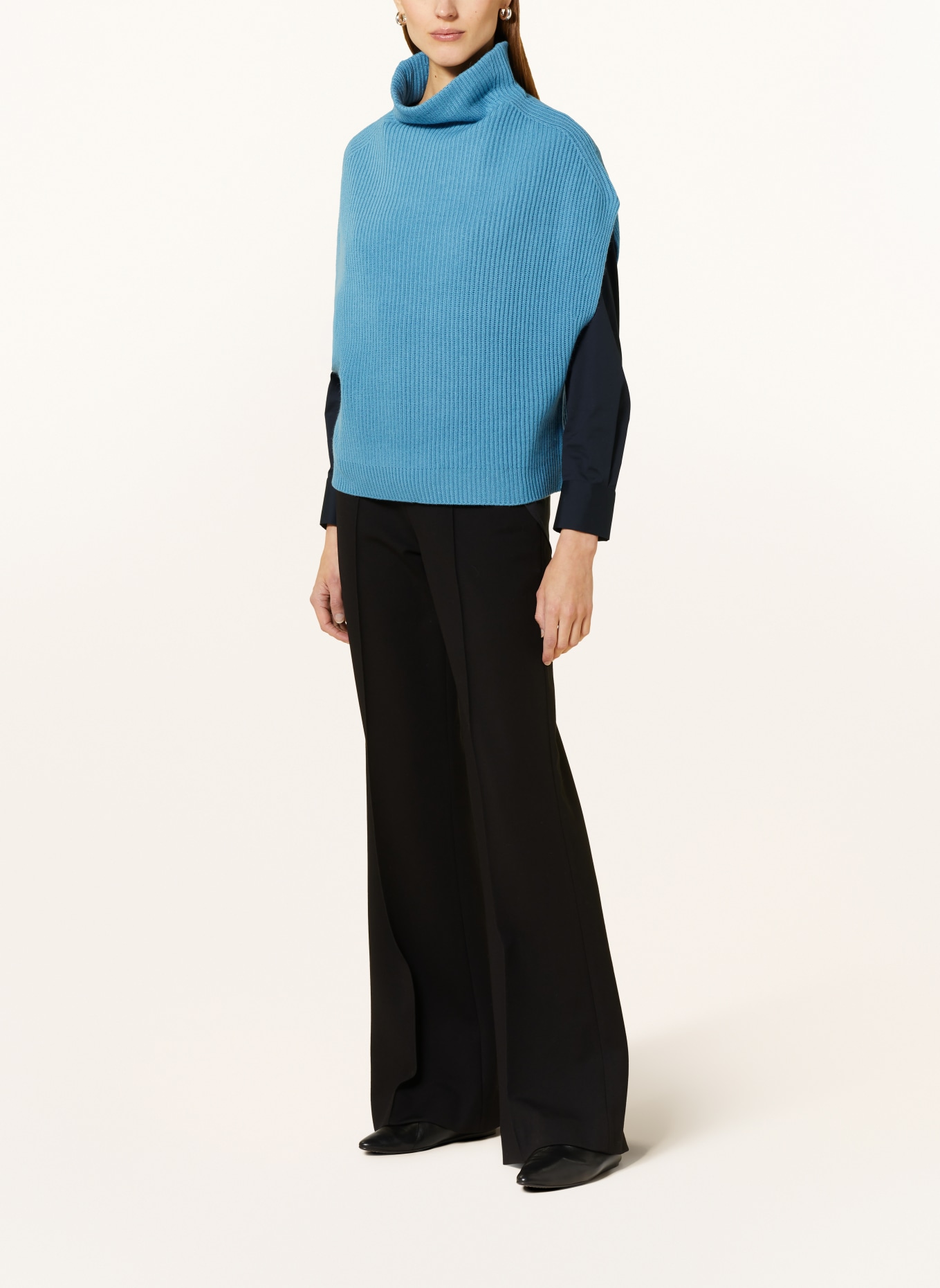 HERZEN'S ANGELEGENHEIT Sweater vest with cashmere, Color: LIGHT BLUE (Image 2)