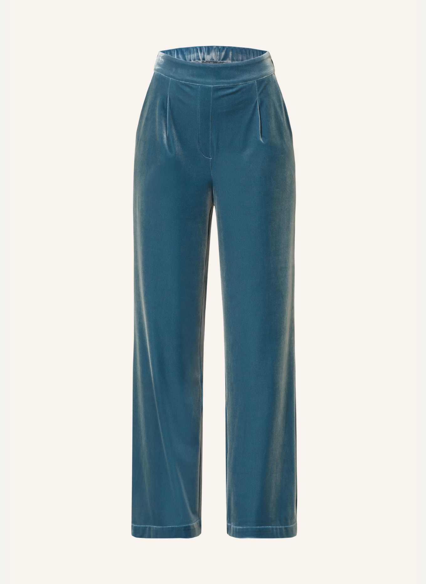 HERZEN'S ANGELEGENHEIT Velvet pants, Color: LIGHT BLUE (Image 1)