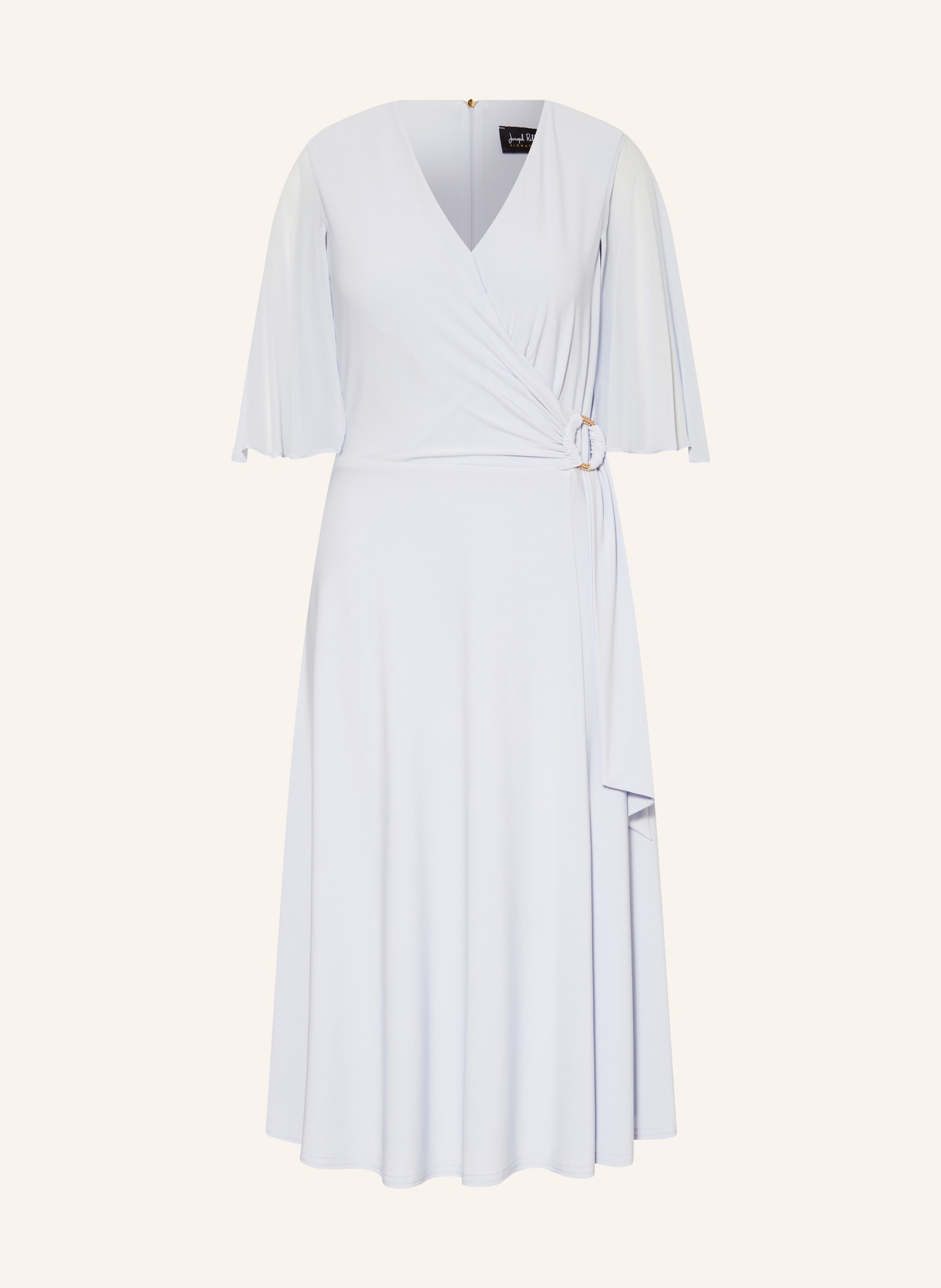 Joseph Ribkoff SIGNATURE Jersey dress in wrap look, Color: LIGHT BLUE (Image 1)