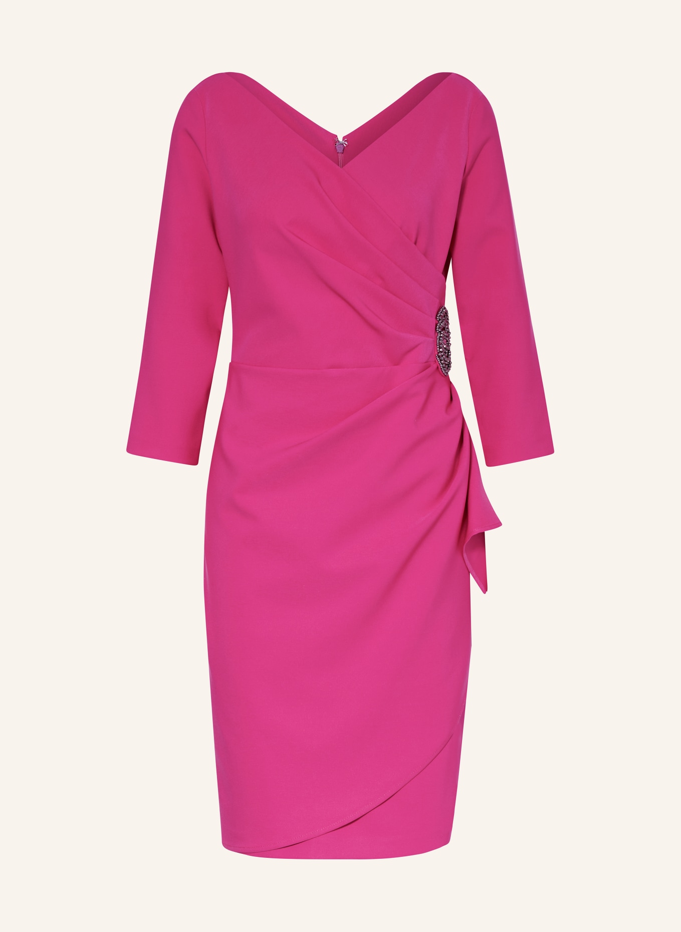 Joseph Ribkoff SIGNATURE Cocktail dress with 3/4 sleeves, Color: PINK (Image 1)