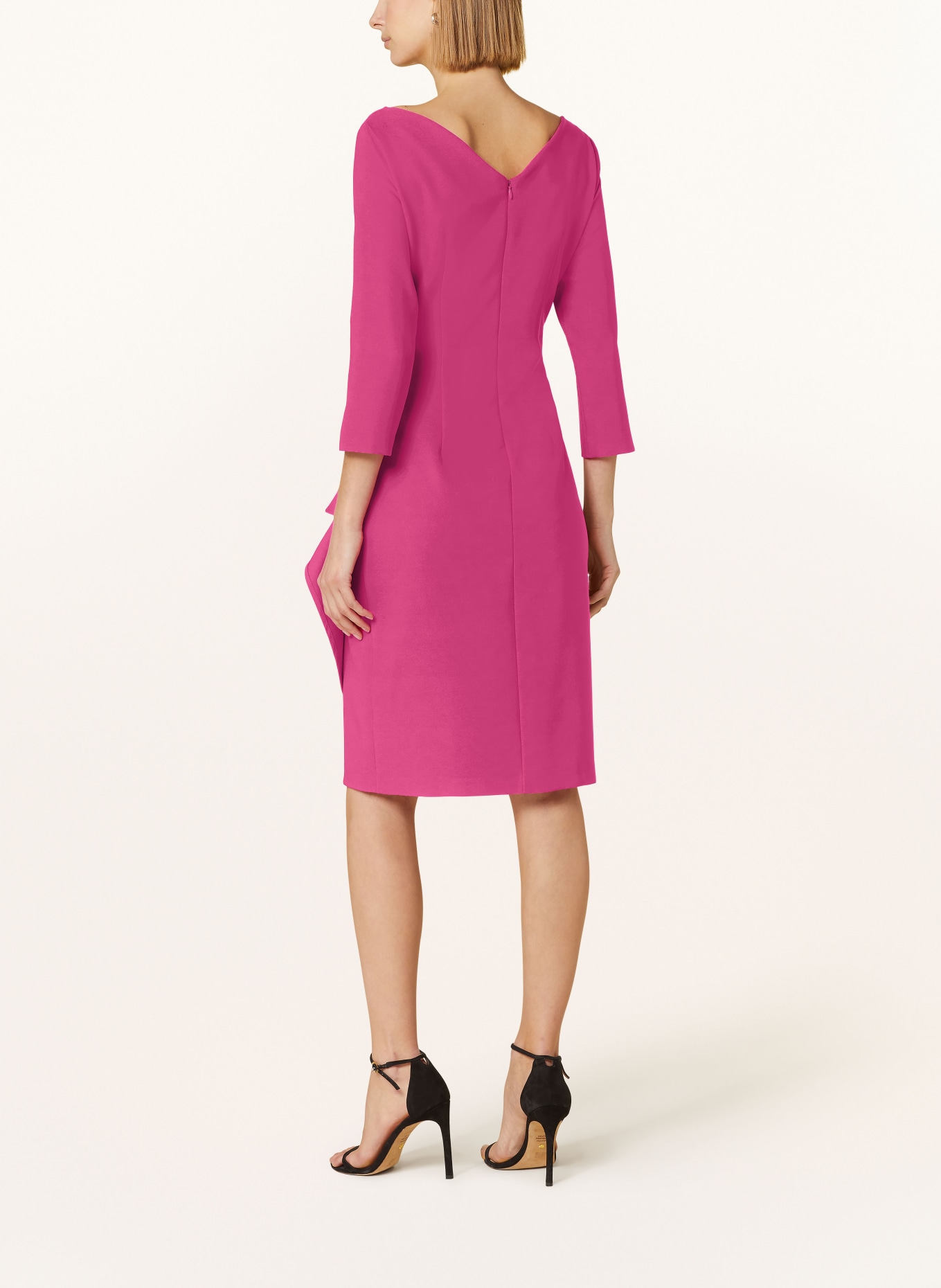 Joseph Ribkoff SIGNATURE Cocktail dress with 3/4 sleeves, Color: PINK (Image 3)