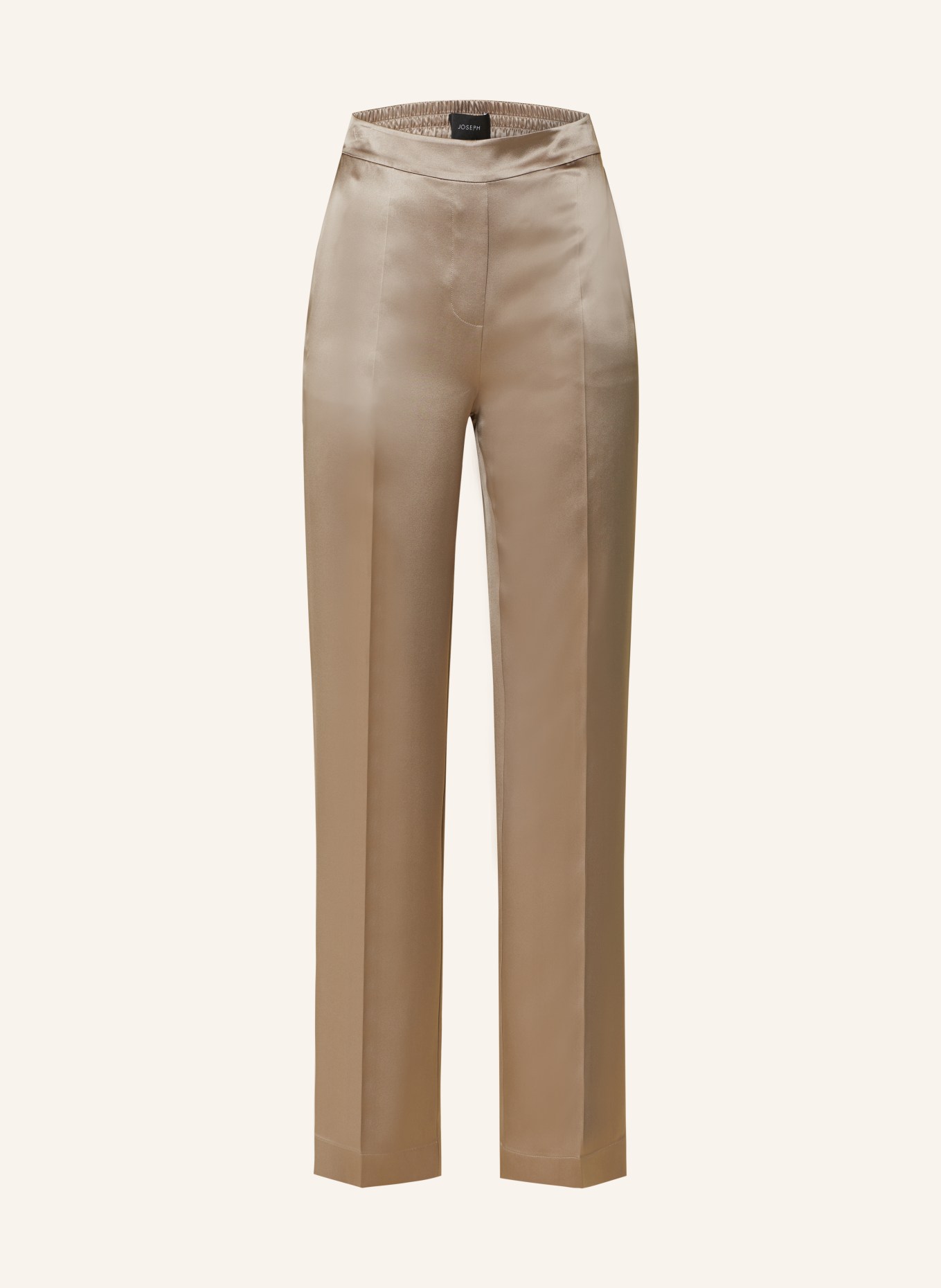 JOSEPH Wide leg trousers made of silk, Color: GRAY (Image 1)