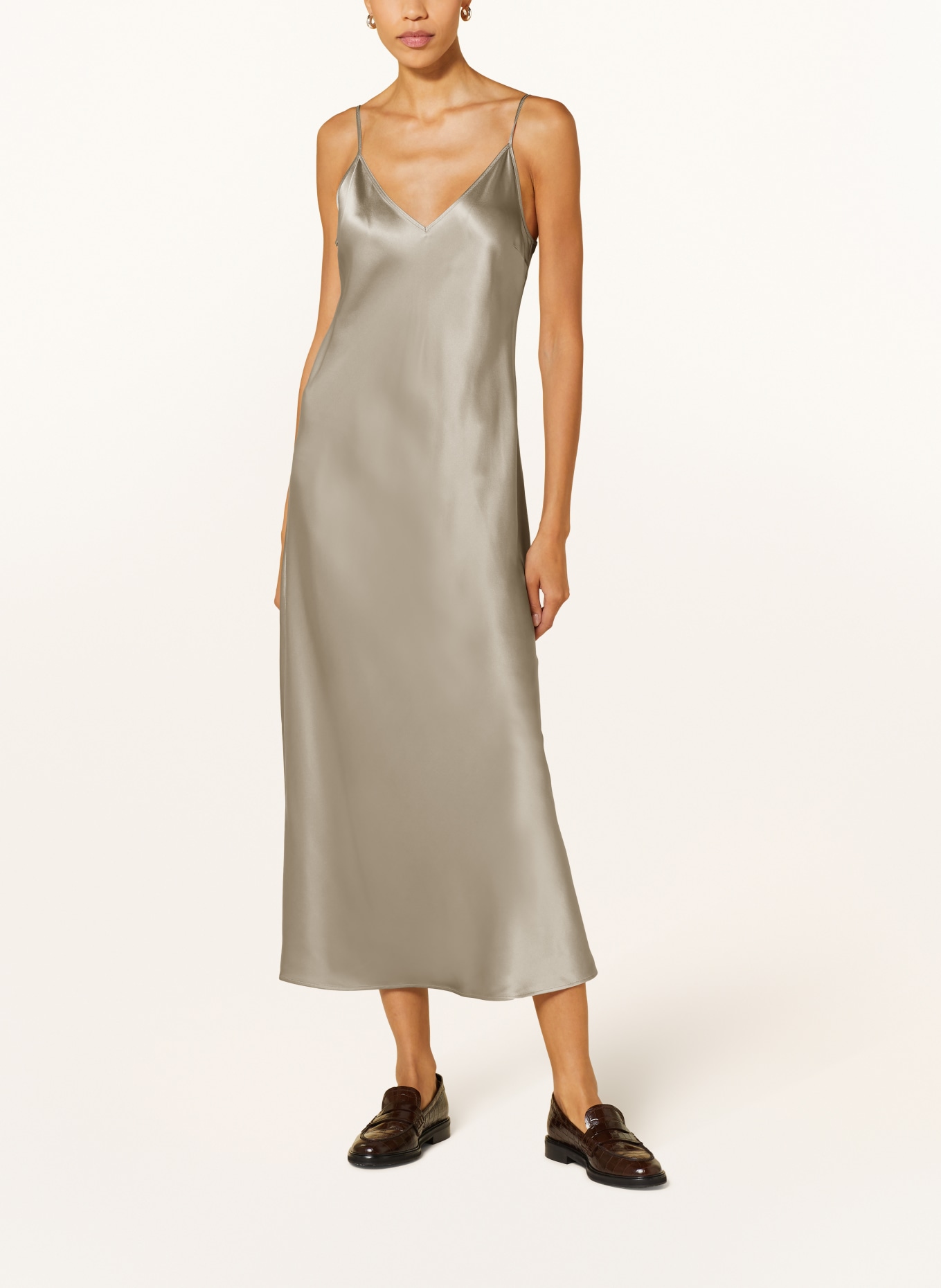 JOSEPH Silk dress, Color: GRAY (Image 2)