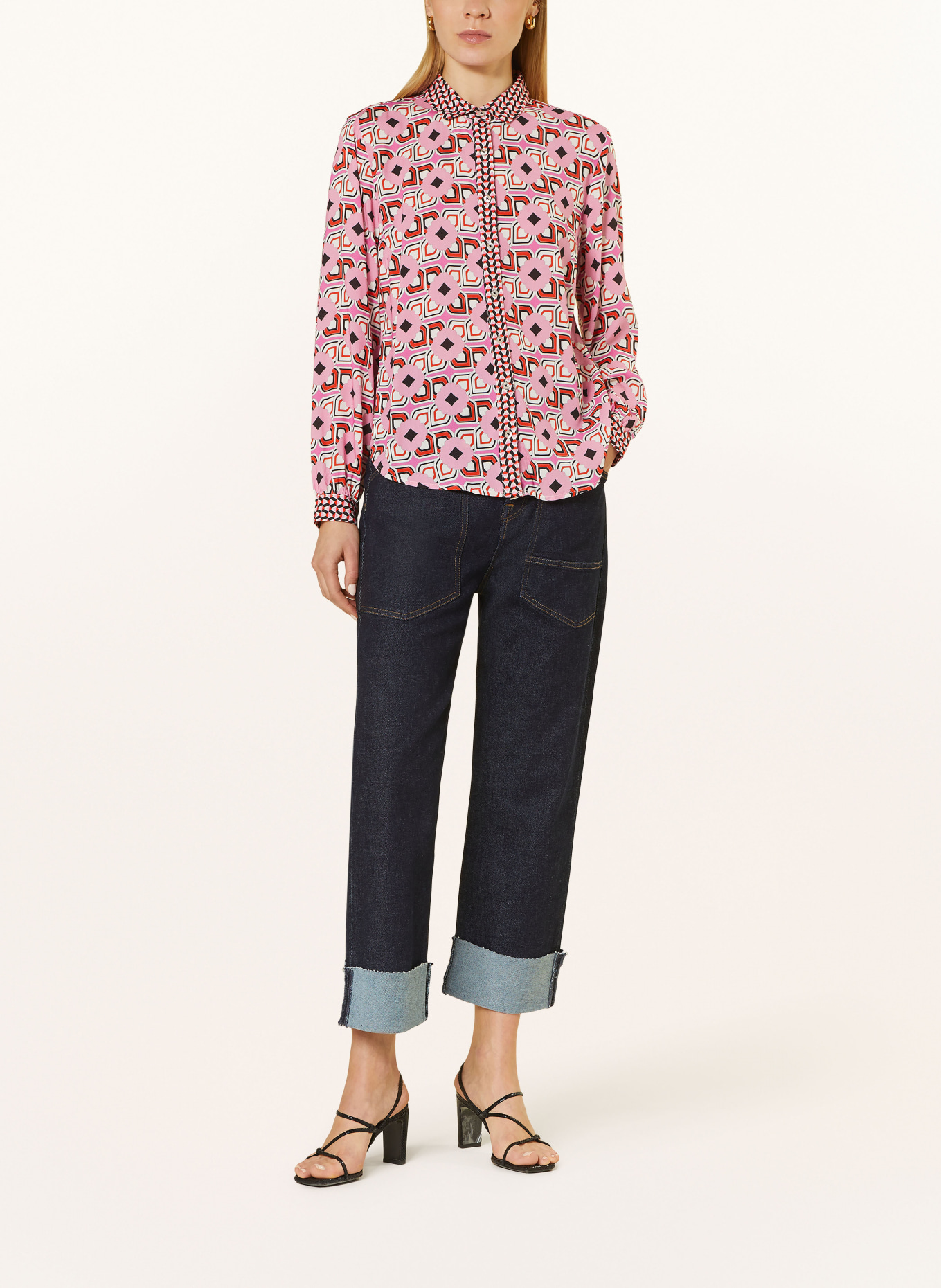 Emily VAN DEN BERGH Shirt blouse, Color: PINK/ RED (Image 2)