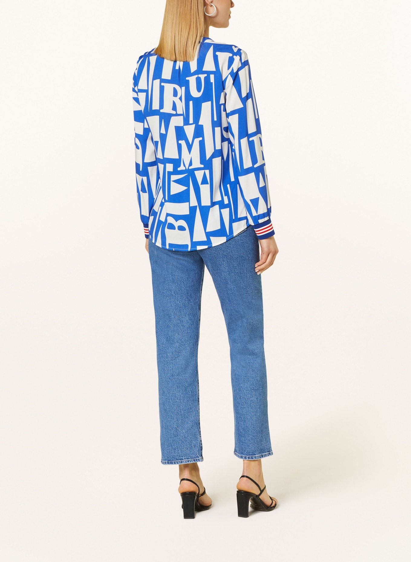 Emily VAN DEN BERGH Shirt blouse, Color: BLUE/ WHITE (Image 3)