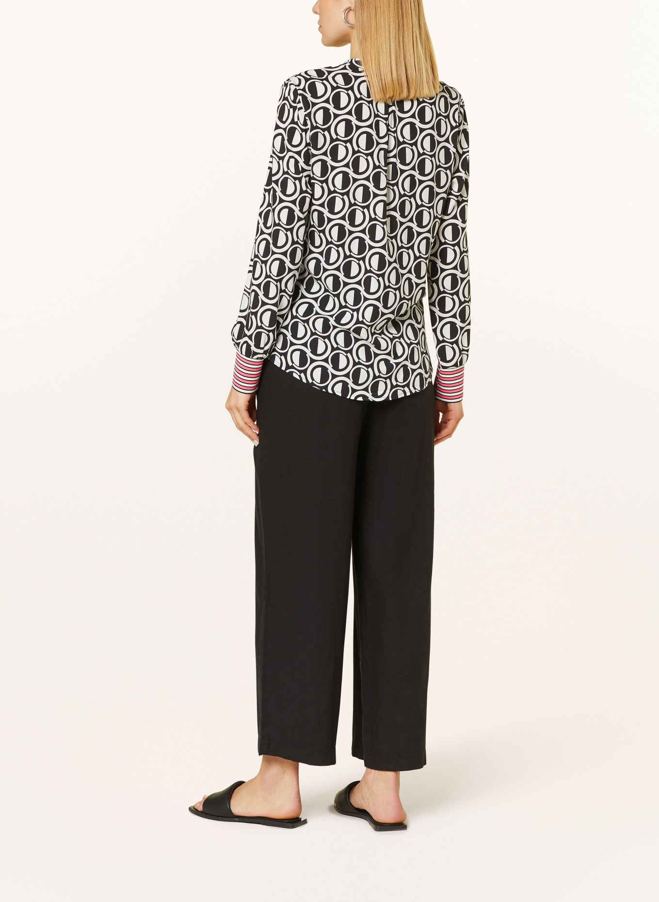 Emily VAN DEN BERGH Shirt blouse, Color: BLACK/ WHITE (Image 3)