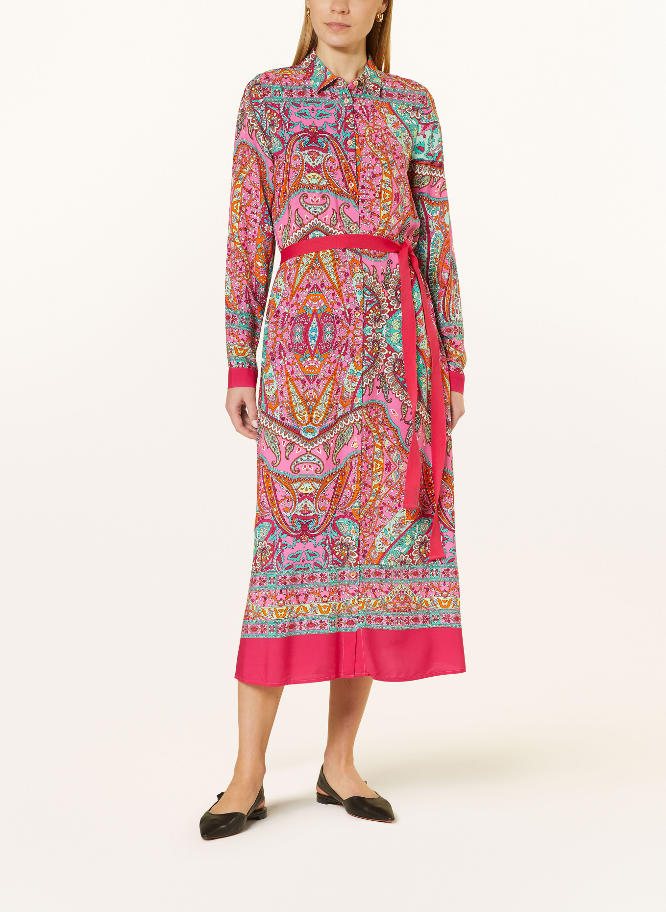 Emily VAN DEN BERGH Shirt dress, Color: PINK/ MINT/ ORANGE (Image 2)