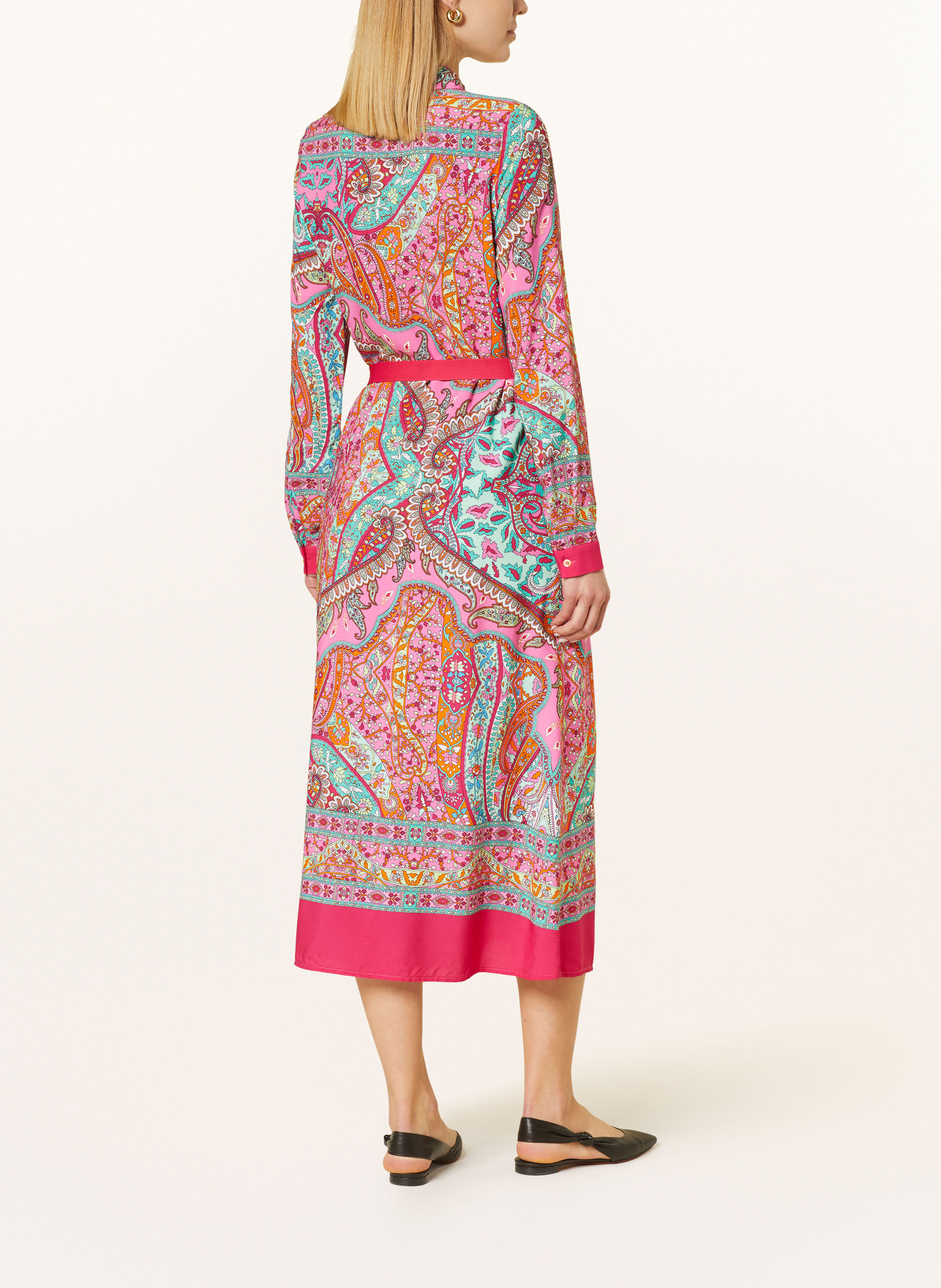 Emily VAN DEN BERGH Hemdblusenkleid, Farbe: ROSA/ MINT/ ORANGE (Bild 3)
