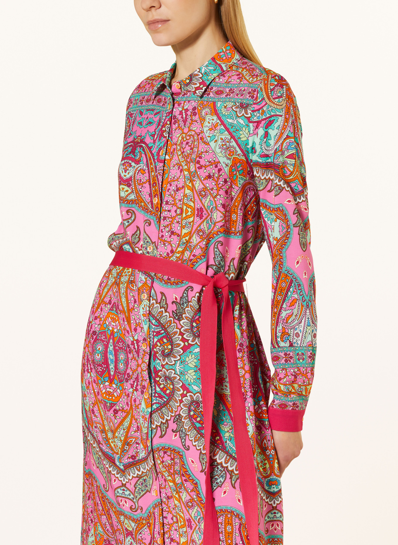 Emily VAN DEN BERGH Shirt dress, Color: PINK/ MINT/ ORANGE (Image 4)