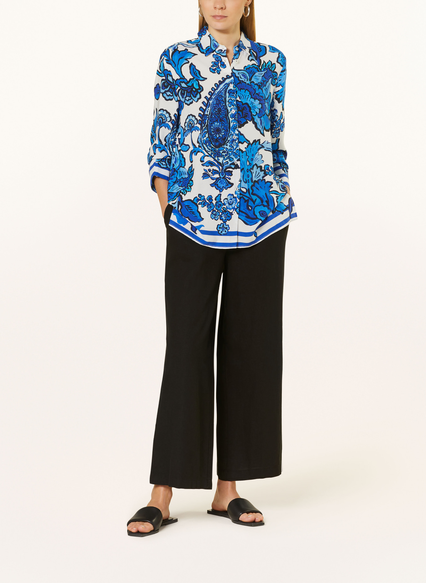 Emily VAN DEN BERGH Shirt blouse, Color: BLUE/ WHITE (Image 2)