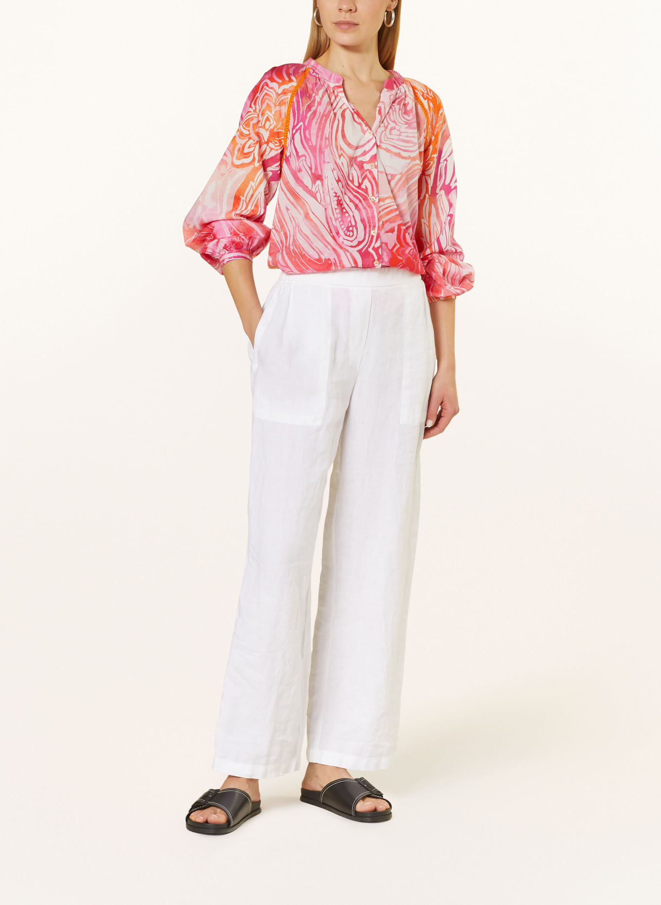 Emily VAN DEN BERGH Shirt blouse, Color: ORANGE/ PINK (Image 2)