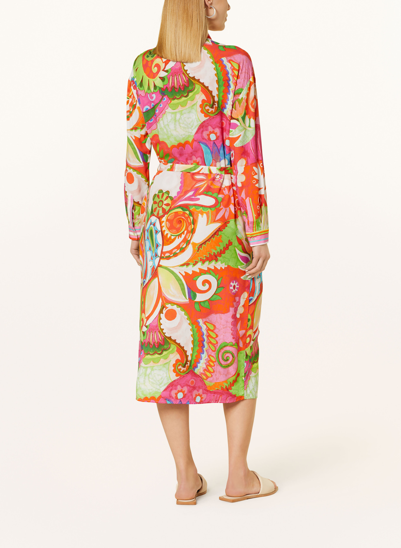 Emily VAN DEN BERGH Shirt dress, Color: ORANGE/ GREEN/ PINK (Image 3)
