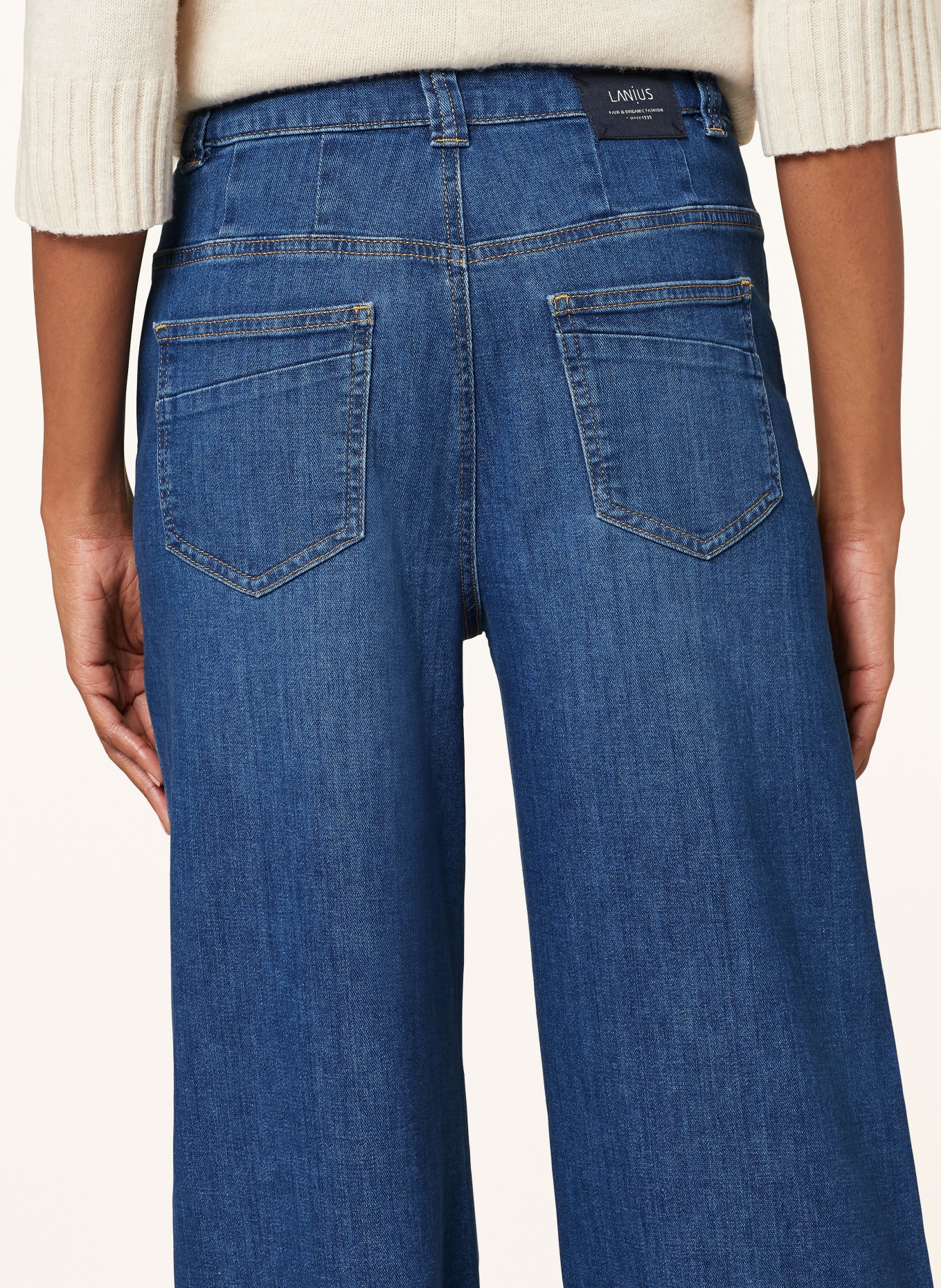 LANIUS Flared jeans, Color: 577 mid blue denim (Image 5)