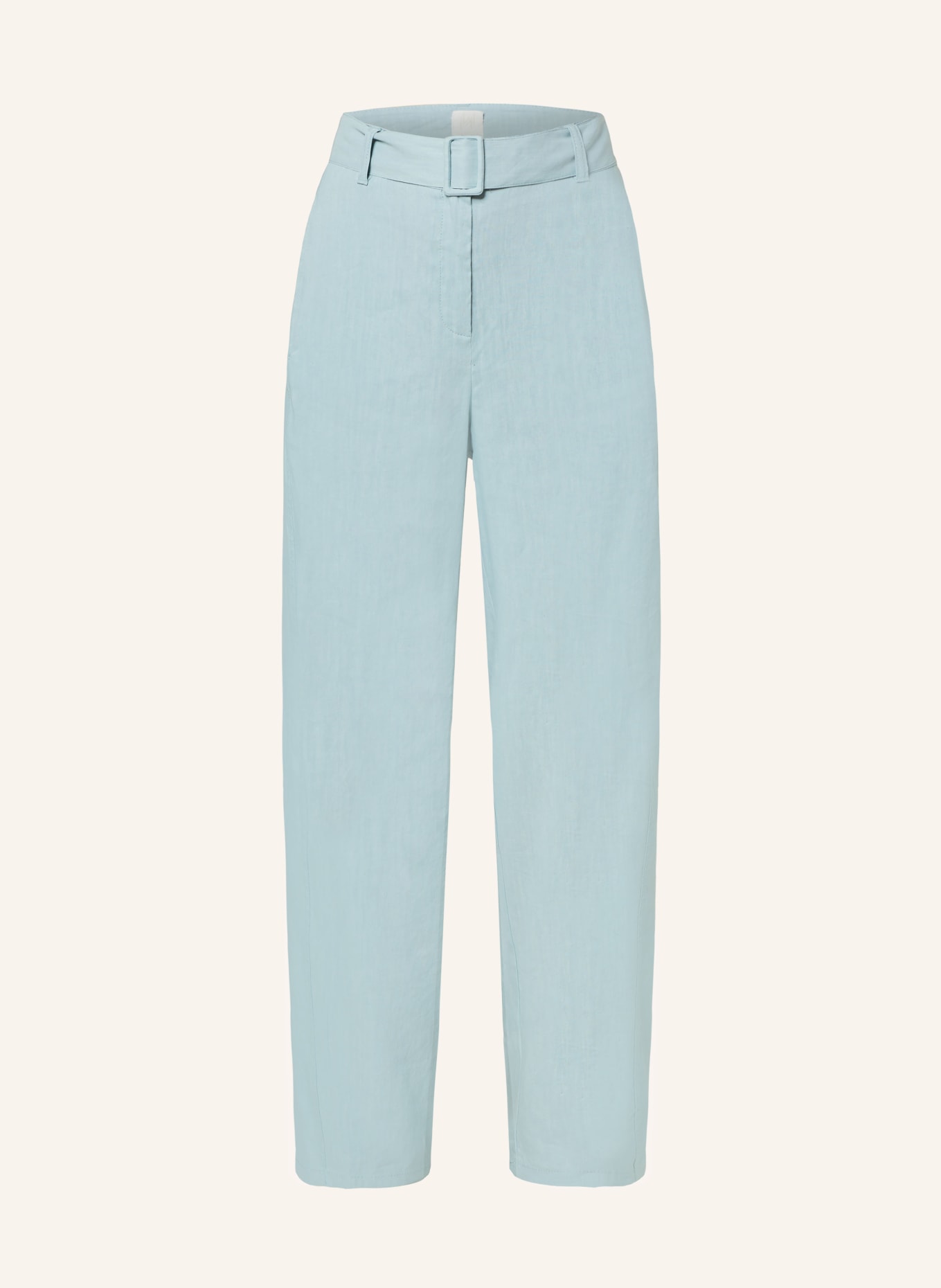MARELLA Paper bag trousers ESORIDO in linen, Color: TURQUOISE (Image 1)