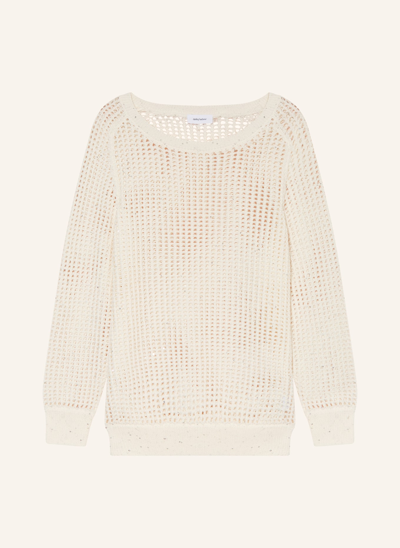 darling harbour Sweater with sequins, Color: WHITE (Image 1)