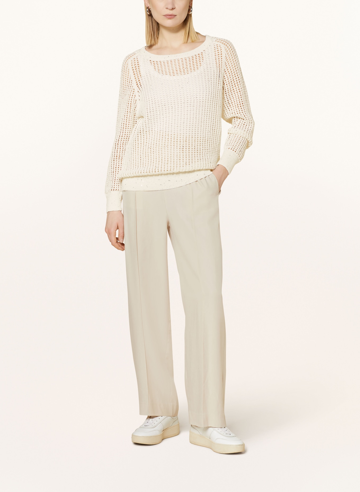 darling harbour Sweater with sequins, Color: WHITE (Image 2)