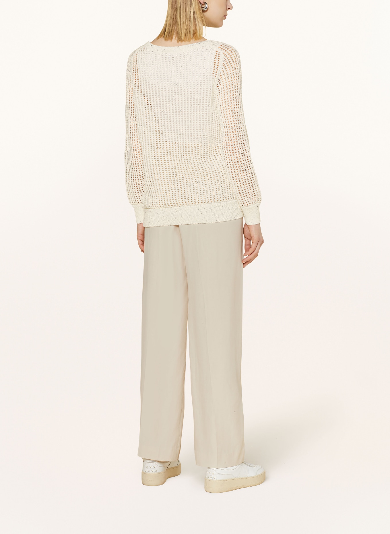 darling harbour Sweater with sequins, Color: WHITE (Image 3)