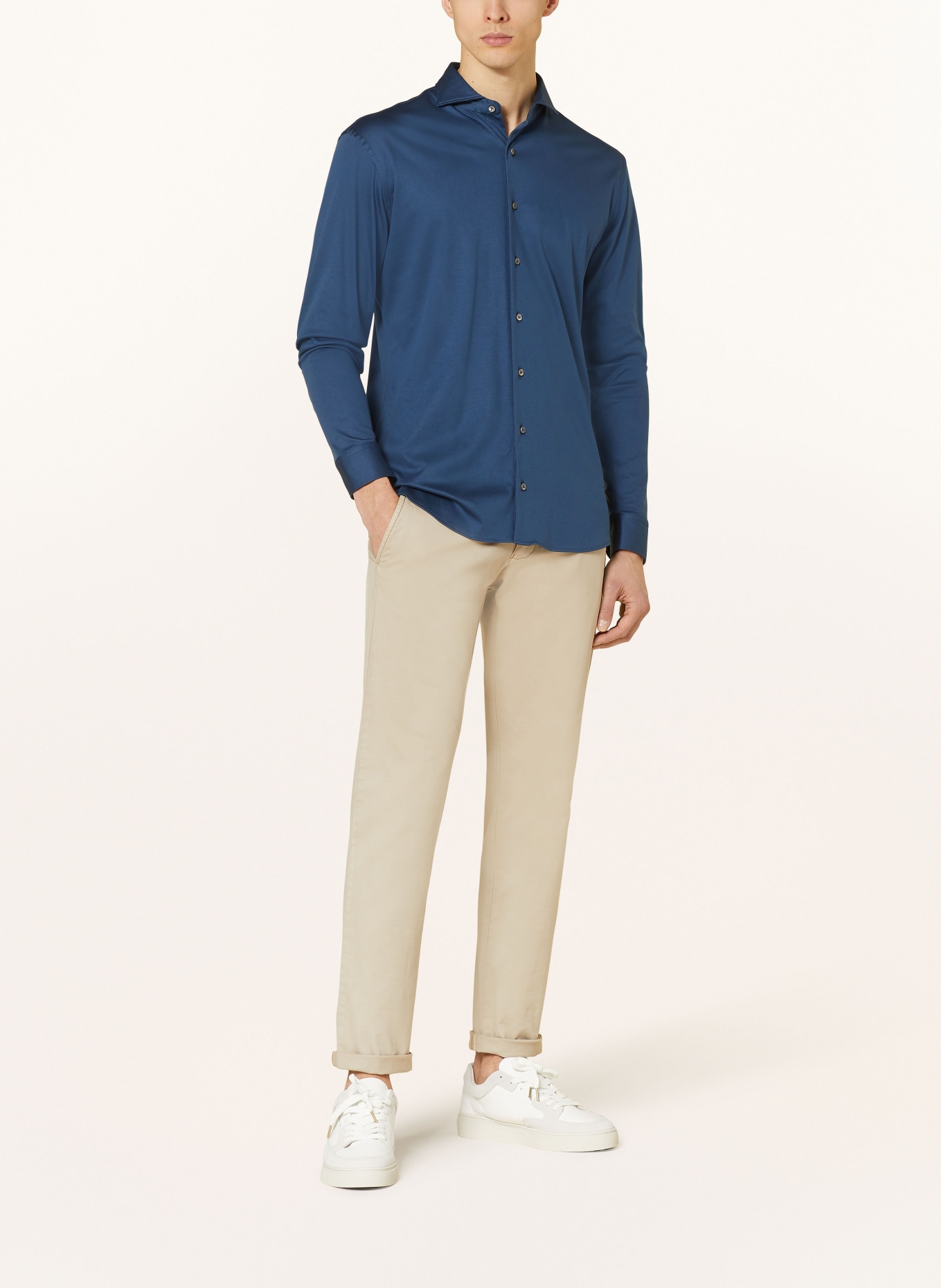 van Laack Jerseyhemd Tailor Fit, Farbe: BLAU (Bild 2)