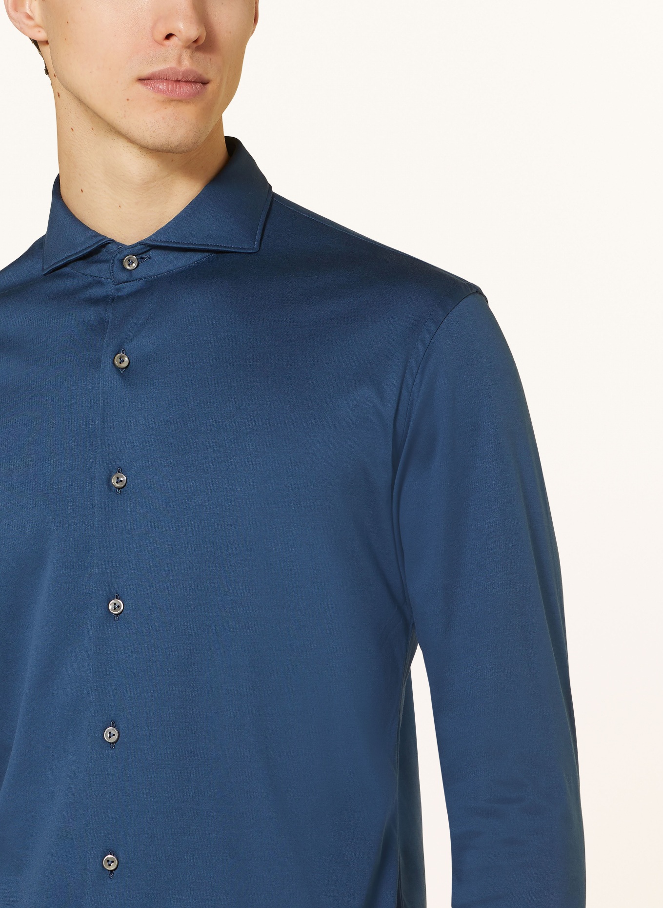 van Laack Jerseyhemd Tailor Fit, Farbe: BLAU (Bild 4)