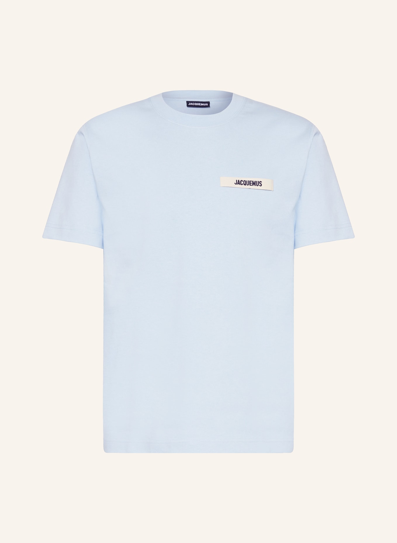 JACQUEMUS T-shirt LE TSHIRT GROS GRAIN, Color: LIGHT BLUE (Image 1)