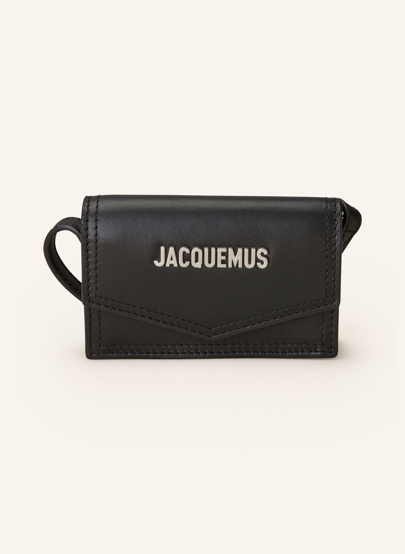 JACQUEMUS Neck wallet LA PORTE AZUR, Color: BLACK (Image 1)
