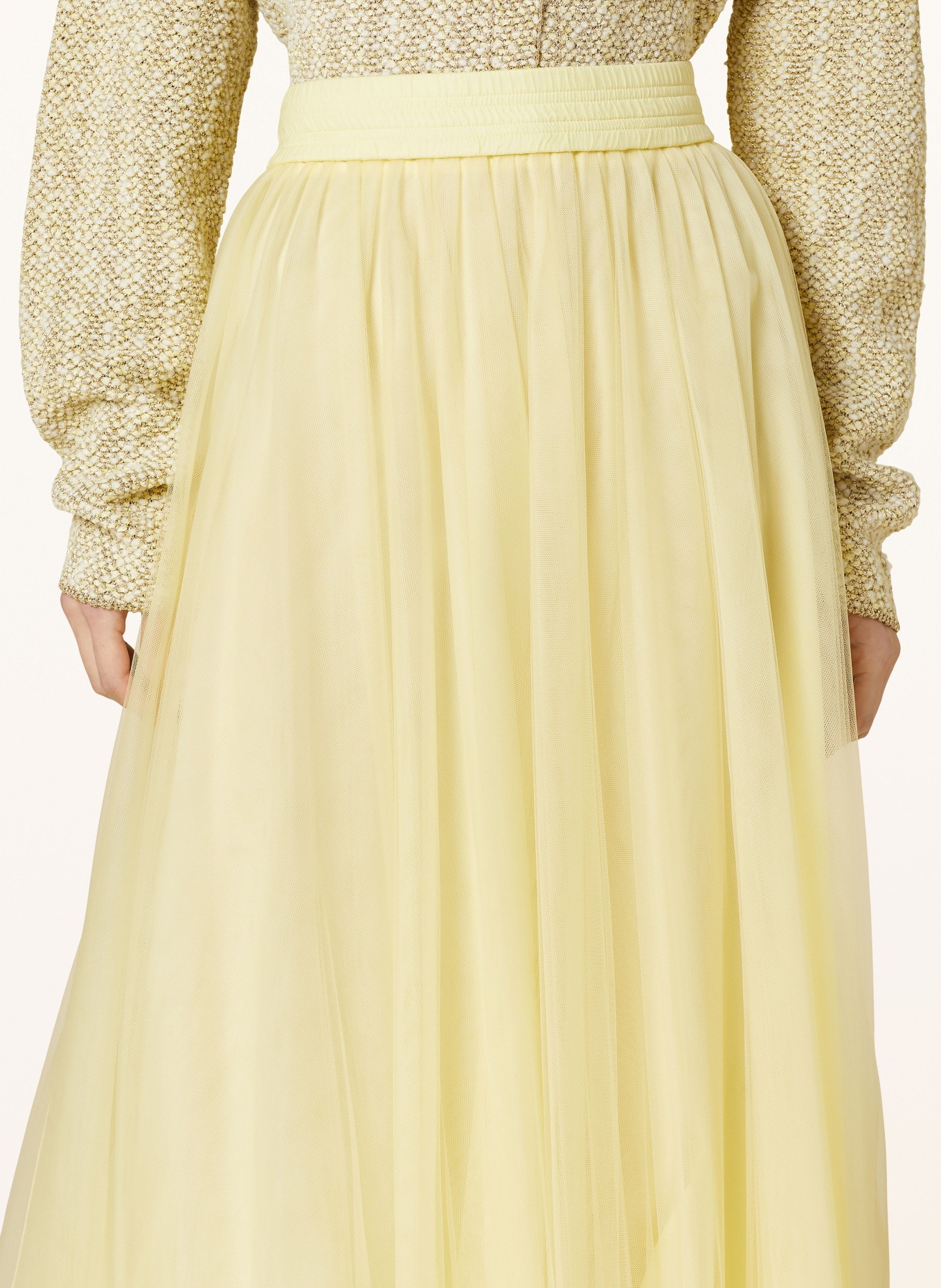 FABIANA FILIPPI Tulle skirt, Color: YELLOW (Image 4)