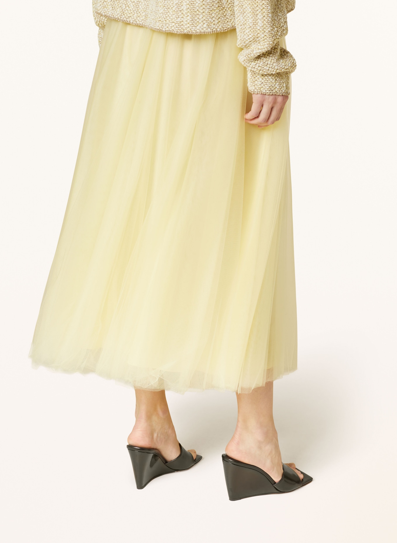 FABIANA FILIPPI Tulle skirt, Color: YELLOW (Image 5)