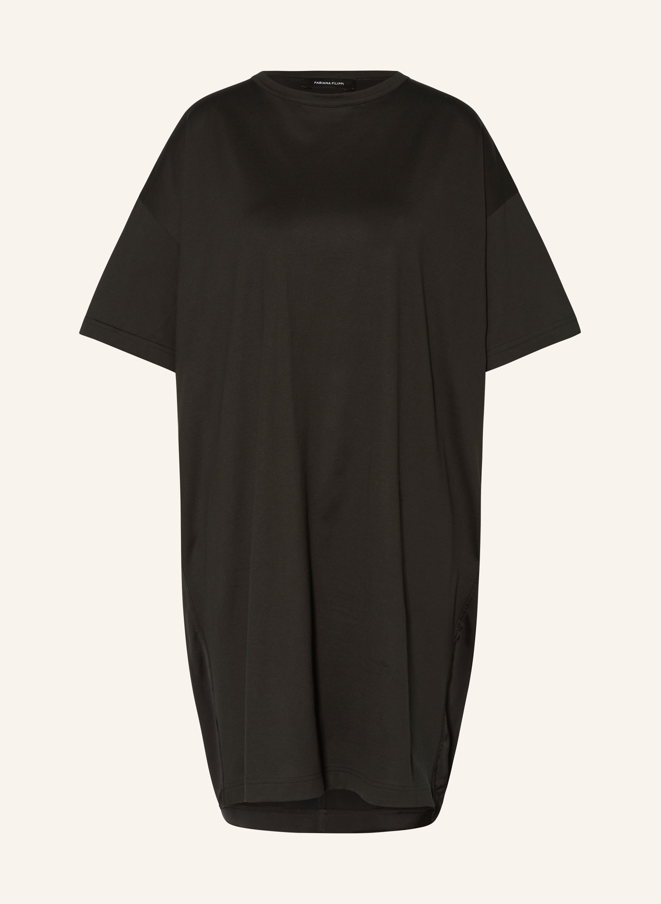FABIANA FILIPPI Dress in mixed materials, Color: BLACK (Image 1)