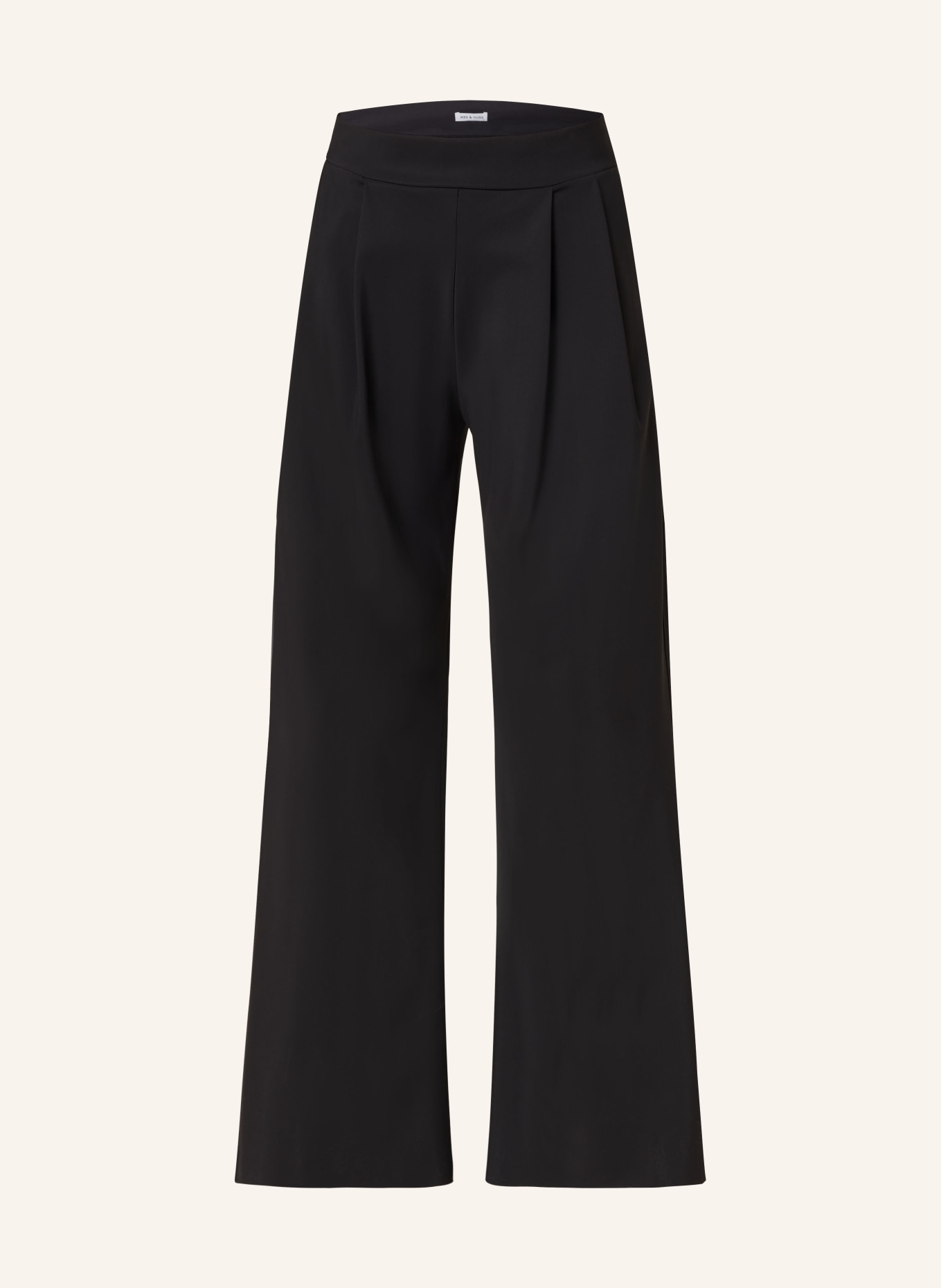MRS & HUGS Wide leg trousers, Color: BLACK (Image 1)