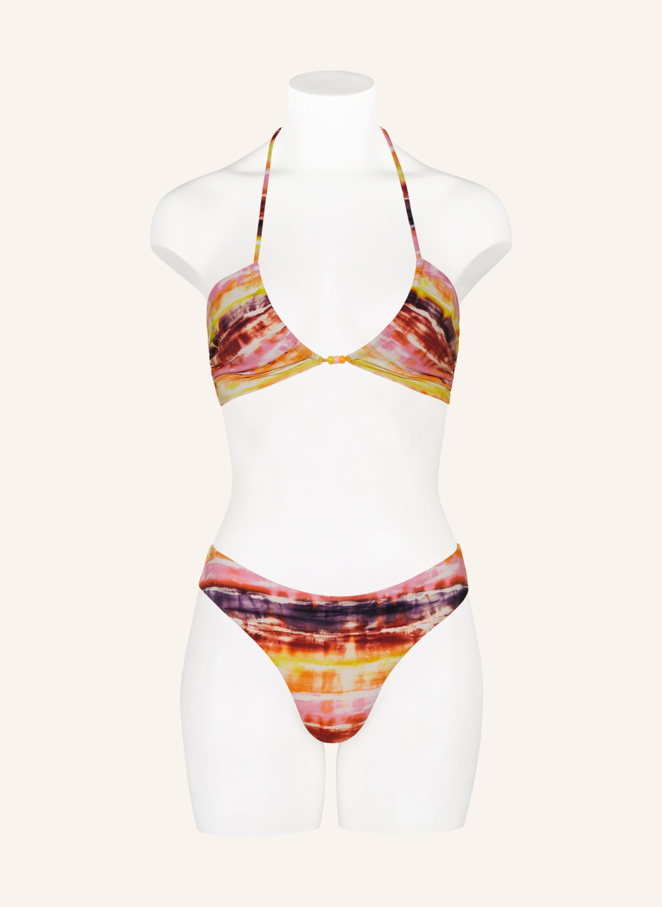 BANANA MOON Bandeau-Bikini-Top HORIZONTE COOLIO, Farbe: DUNKELORANGE/ ROSA/ GELB (Bild 2)