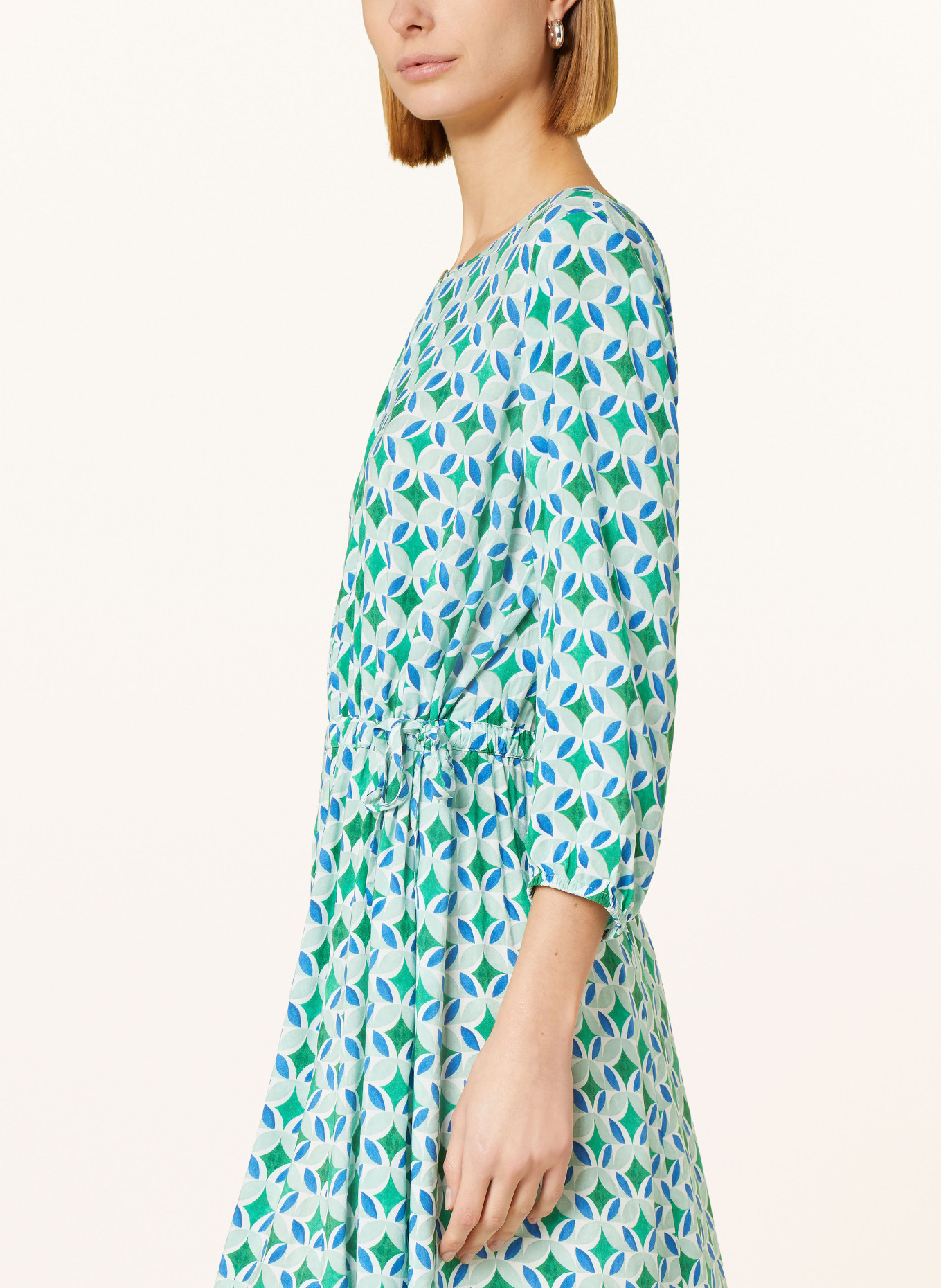CARTOON Kleid mit 3/4-Arm, Farbe: WEISS/ GRÜN/ BLAU (Bild 4)